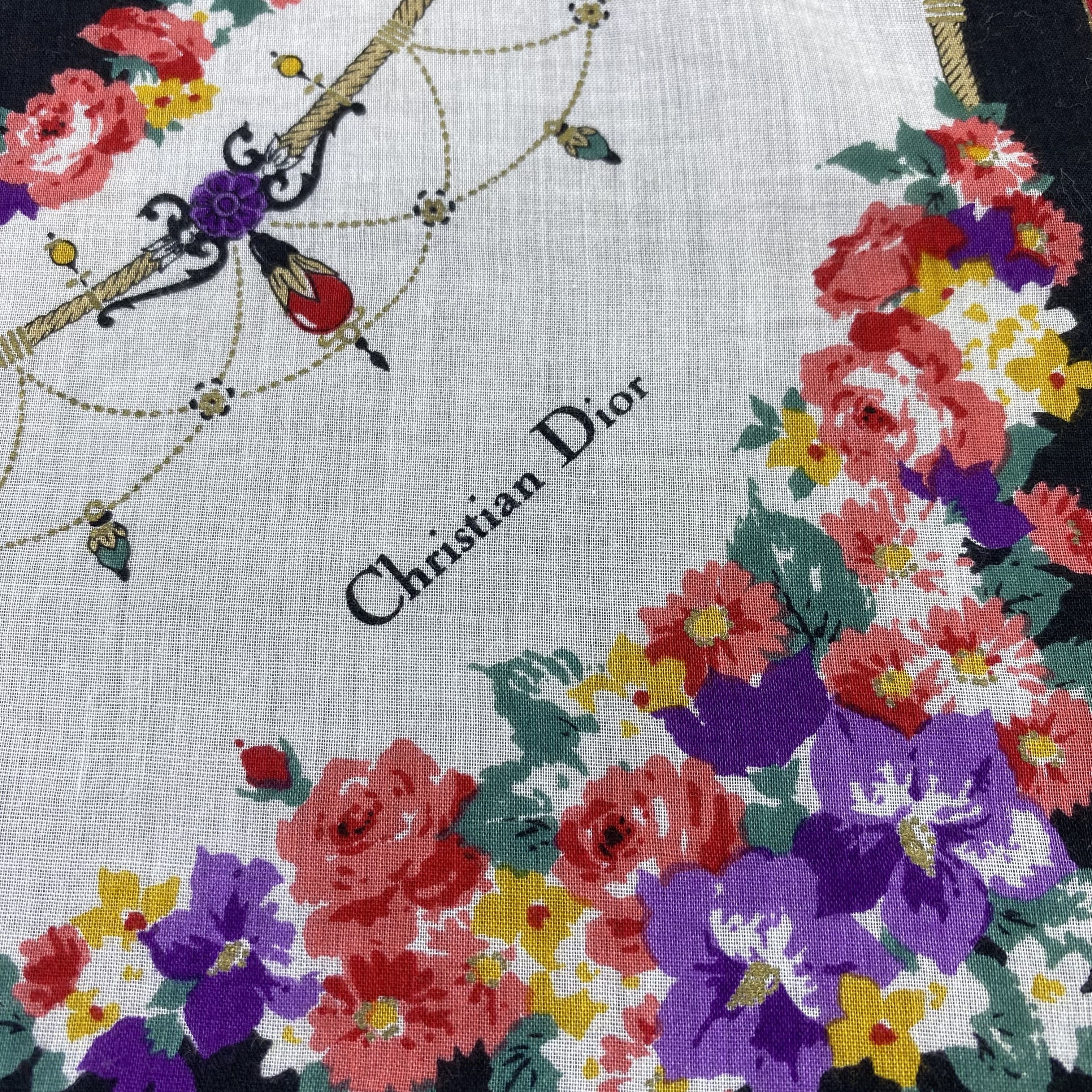 Designer Christian Dior Handkerchief / Bandana / Neckerchief-B1283 Size ONE SIZE - 5 Thumbnail