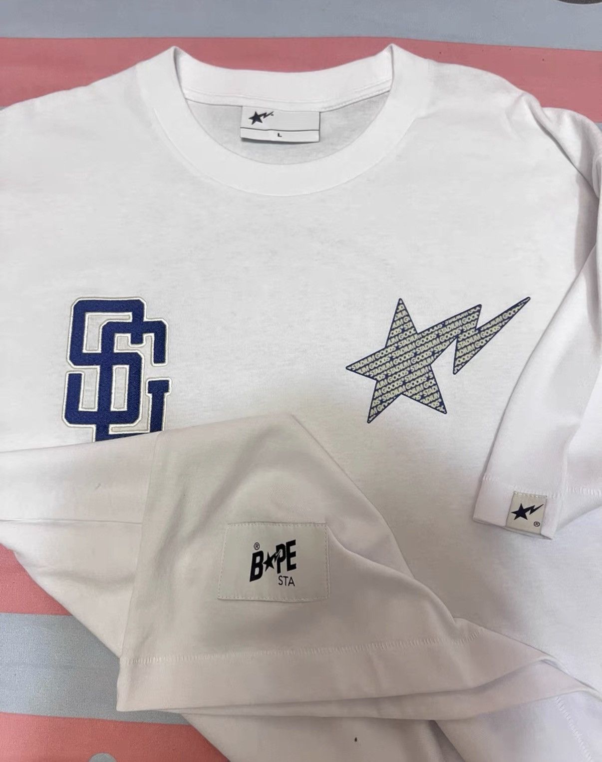 Bape BAPE OG Nigo era white short-sleeve T-shirt Size US L / EU 52-54 / 3 - 2 Thumbnail