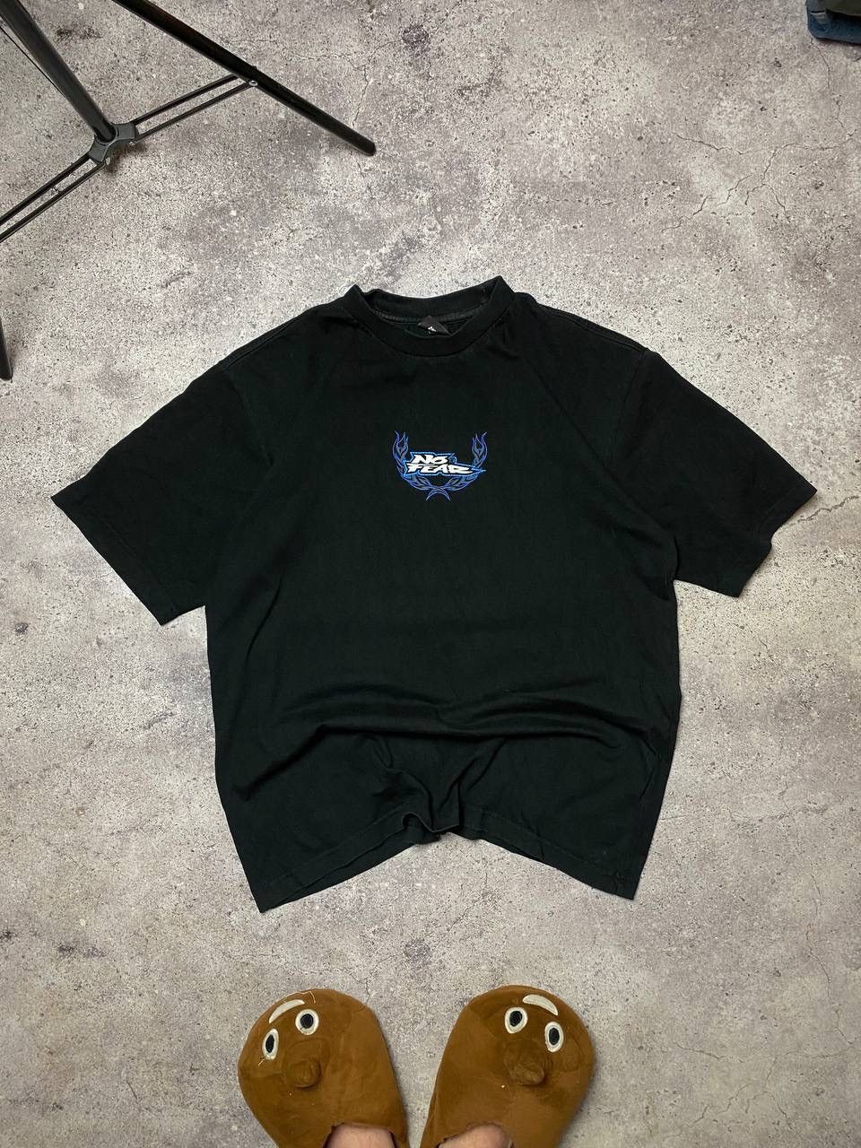 No Fear × Vintage RARE NO FEAR T-SHIRT PLUGGED IN SPARK PLUG BIG DOUBLE LOGO Size US XL / EU 56 / 4 - 2 Thumbnail