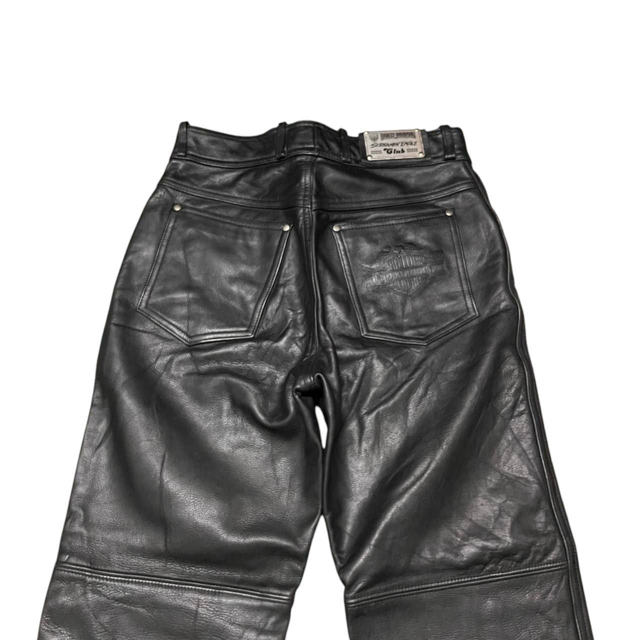 Harley Davidson Vintage Harley Davidson Motorcycle Leather Pants Size US 27 - 11 Thumbnail