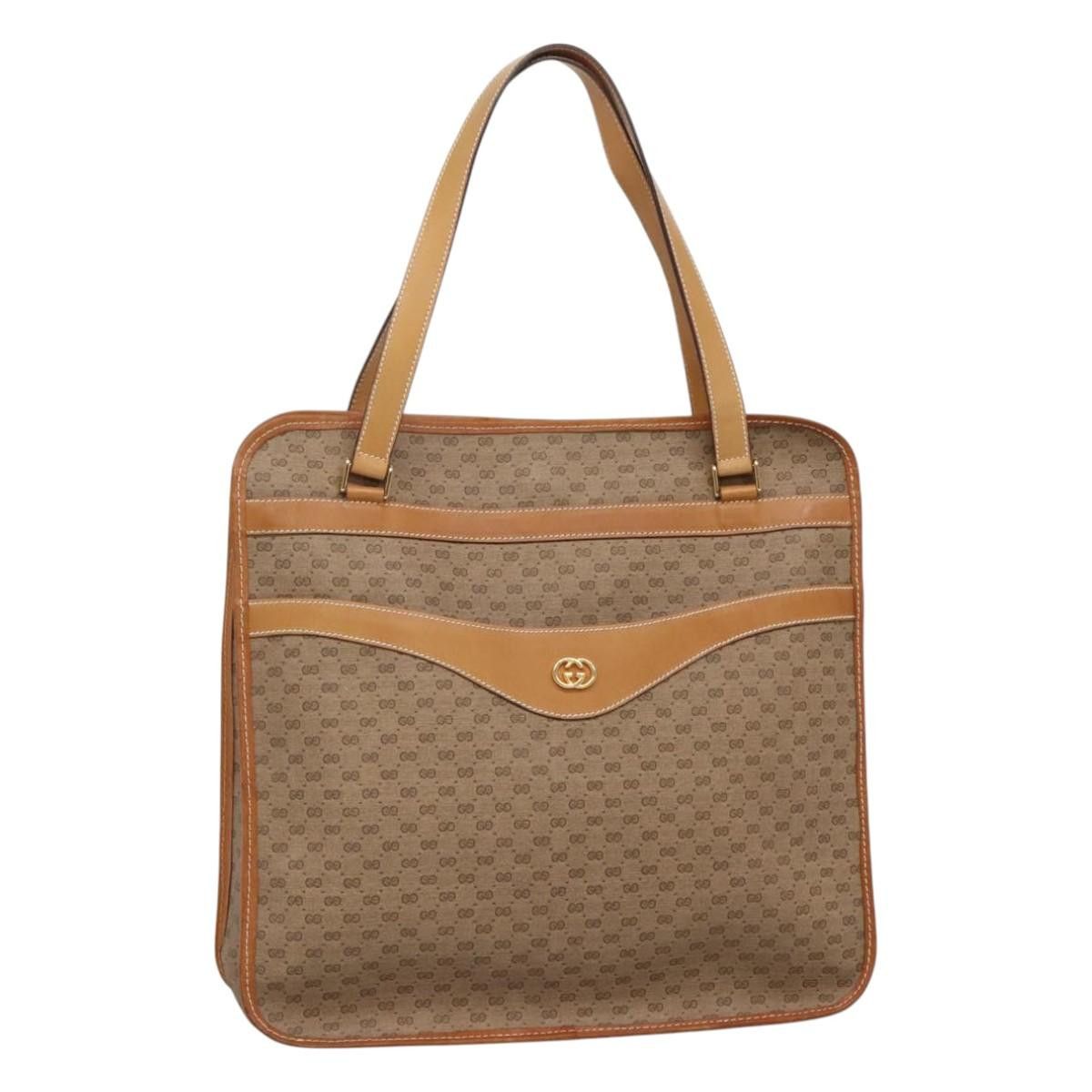 Gucci GUCCI Micro GG Supreme Tote Bag Pvc Beige Size ONE SIZE - 1 Thumbnail