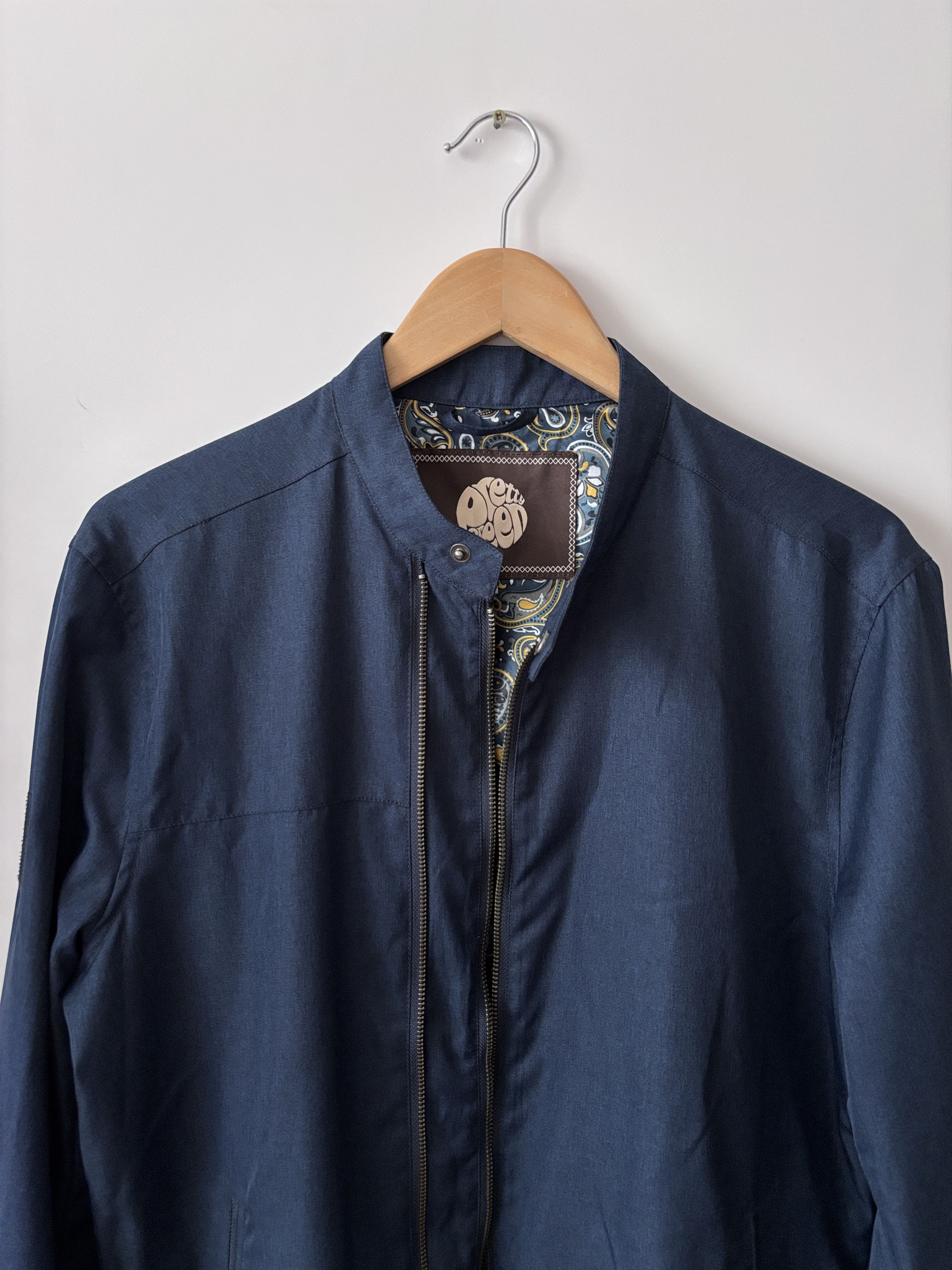 Pretty Green Pretty Green Jacket Lining Paisley All Over Print Blue L Size US L / EU 52-54 / 3 - 3 Thumbnail