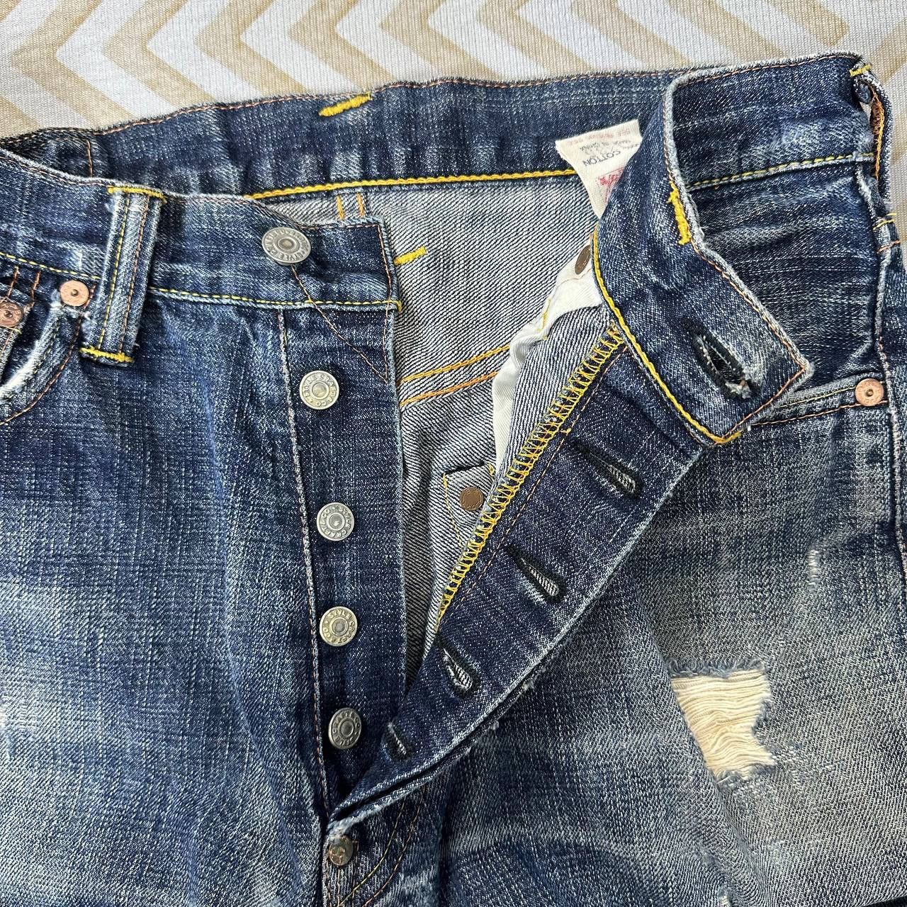 Evisu × Japanese Brand Distressed Carft & Co Yamani Jeans (waist 29-30) Evisu Style Size US 30 / EU 46 - 11 Thumbnail