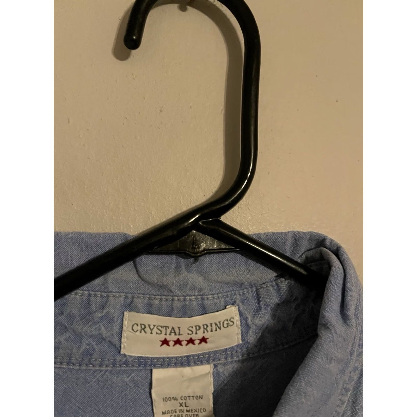 Denime VINTAGE Fuji BMX Bikes Bicycles L/S Button Up Denim Shirt Men's XLarge Blue Cotton Size US XL / EU 56 / 4 - 3 Thumbnail