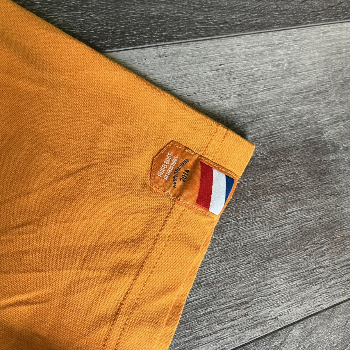 Hugo Boss Vintage 2014 Hugo Boss Netherlands Orange Boss Logo T Shirt Size US M / EU 48-50 / 2 - 6 Thumbnail