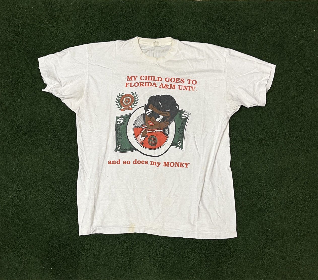 Vintage Vintage 90s FAMU Rattlers HBCU Money Tee size XL Size US XL / EU 56 / 4 - 1 Thumbnail