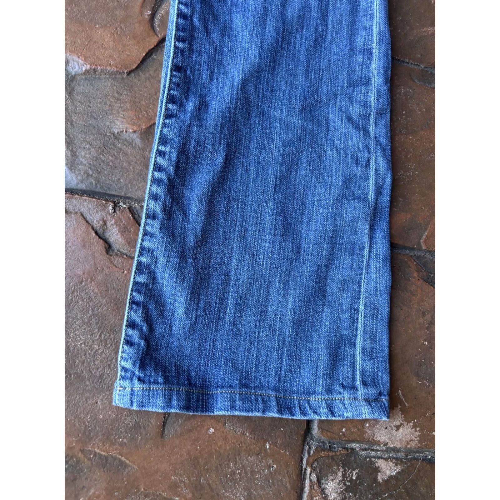 Vintage AG Adriano Goldschmied The Angel Bootcut Denim Jeans Womens 26R Light Blue Size 26" / US 2 / IT 38 - 7 Thumbnail