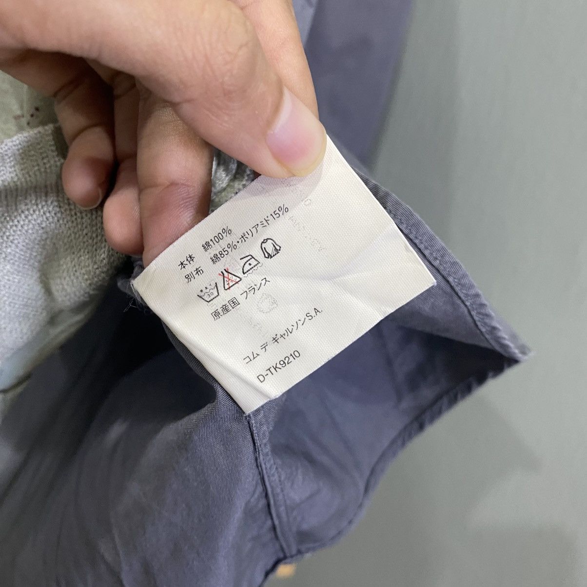Comme des Garcons SHIRT Comme des Garcons SHIRT Panel Knit Inset Grey Button Down M Size US M / EU 48-50 / 2 - 12 Thumbnail