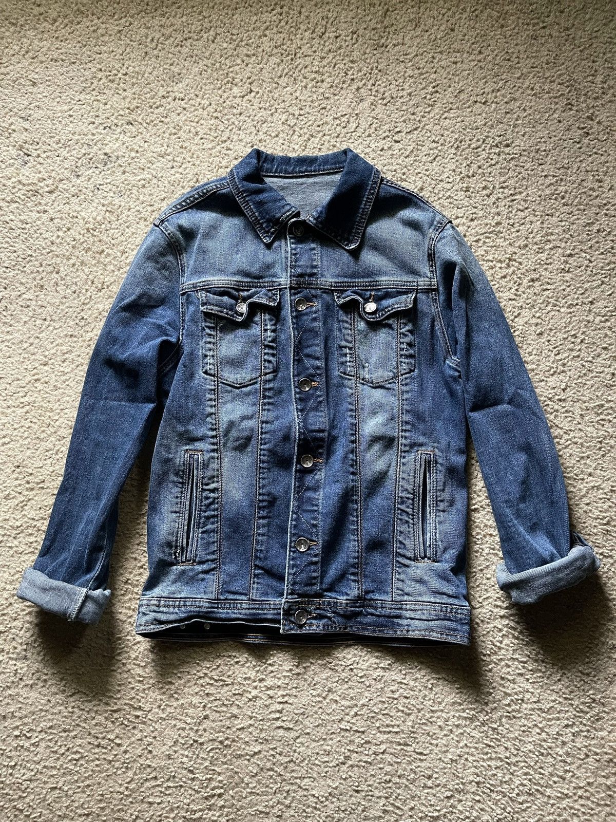 Zara Zara Distressed Denim Jacket Size US S / EU 44-46 / 1 - 1 Thumbnail