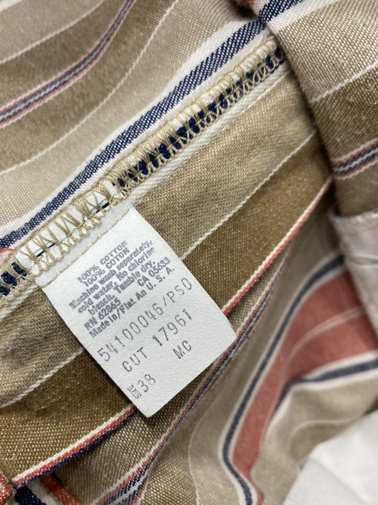 Vintage 90’s Vintage Ruff Hewn Striped Cotton Shorts Size US 36 / EU 52 - 4 Thumbnail