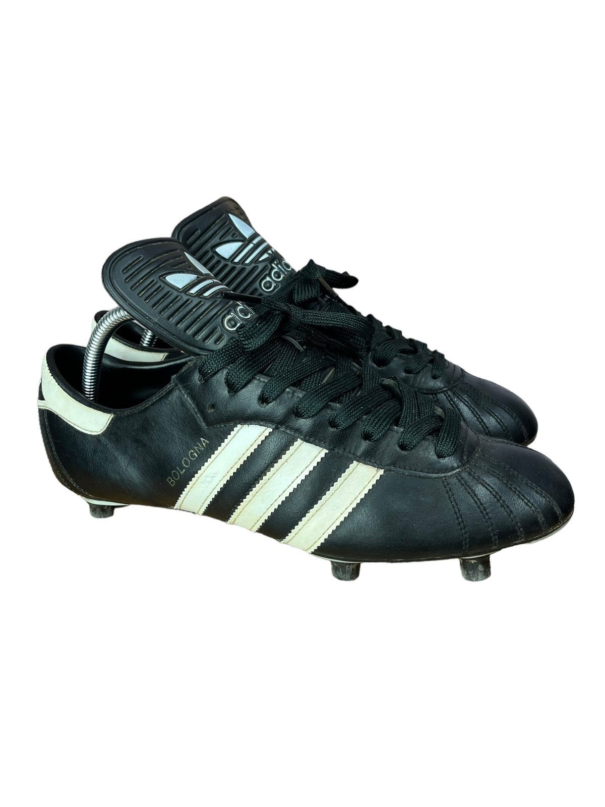 Adidas Vintage 80s Adidas Bologna Soccer Shoes Leather West Germany Size US 8.5 / EU 41-42 - 4 Thumbnail