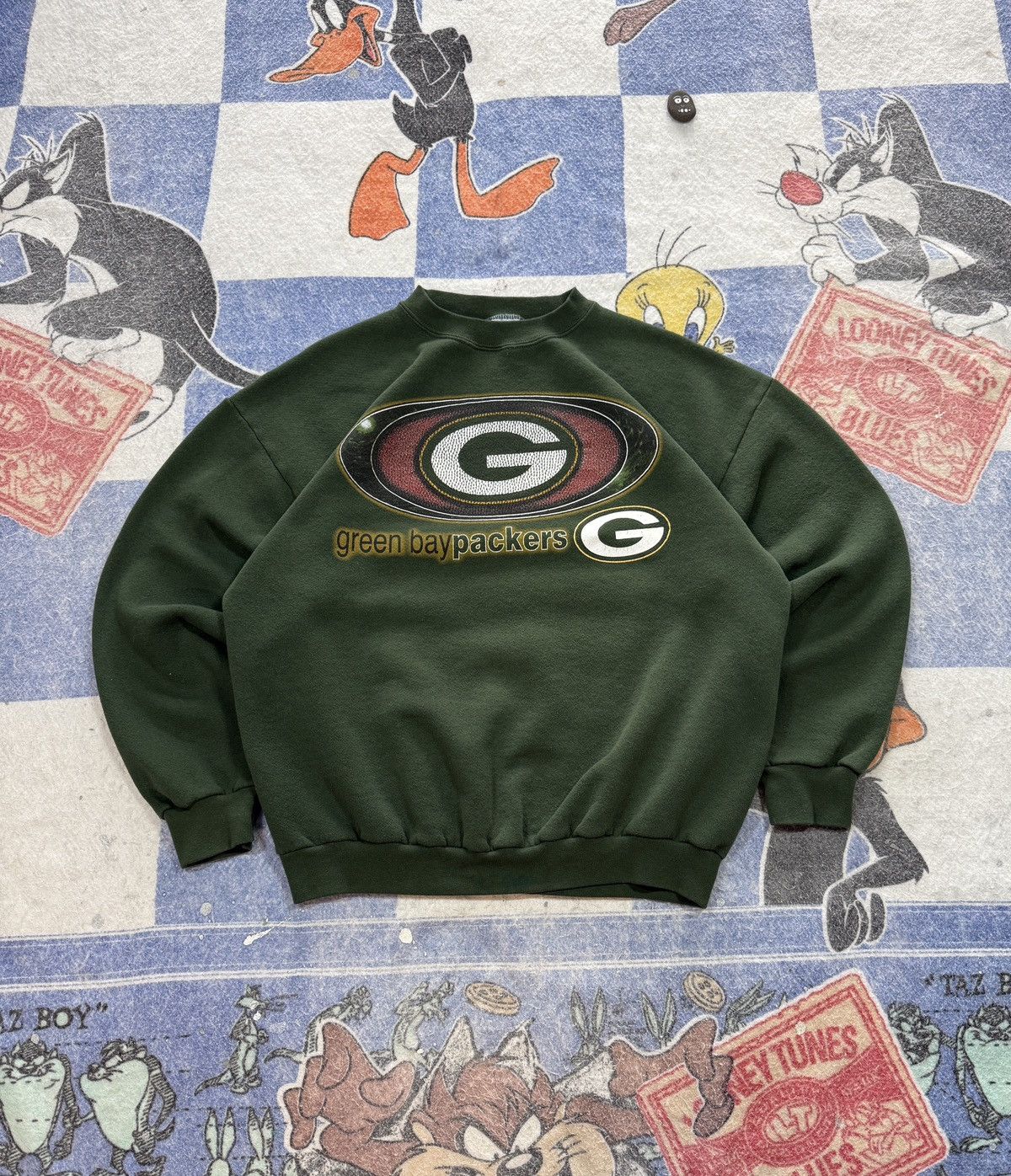 Logo 7 Vintage Green Bay packers crewneck sweatshirt Size US L / EU 52-54 / 3 - 1 Thumbnail