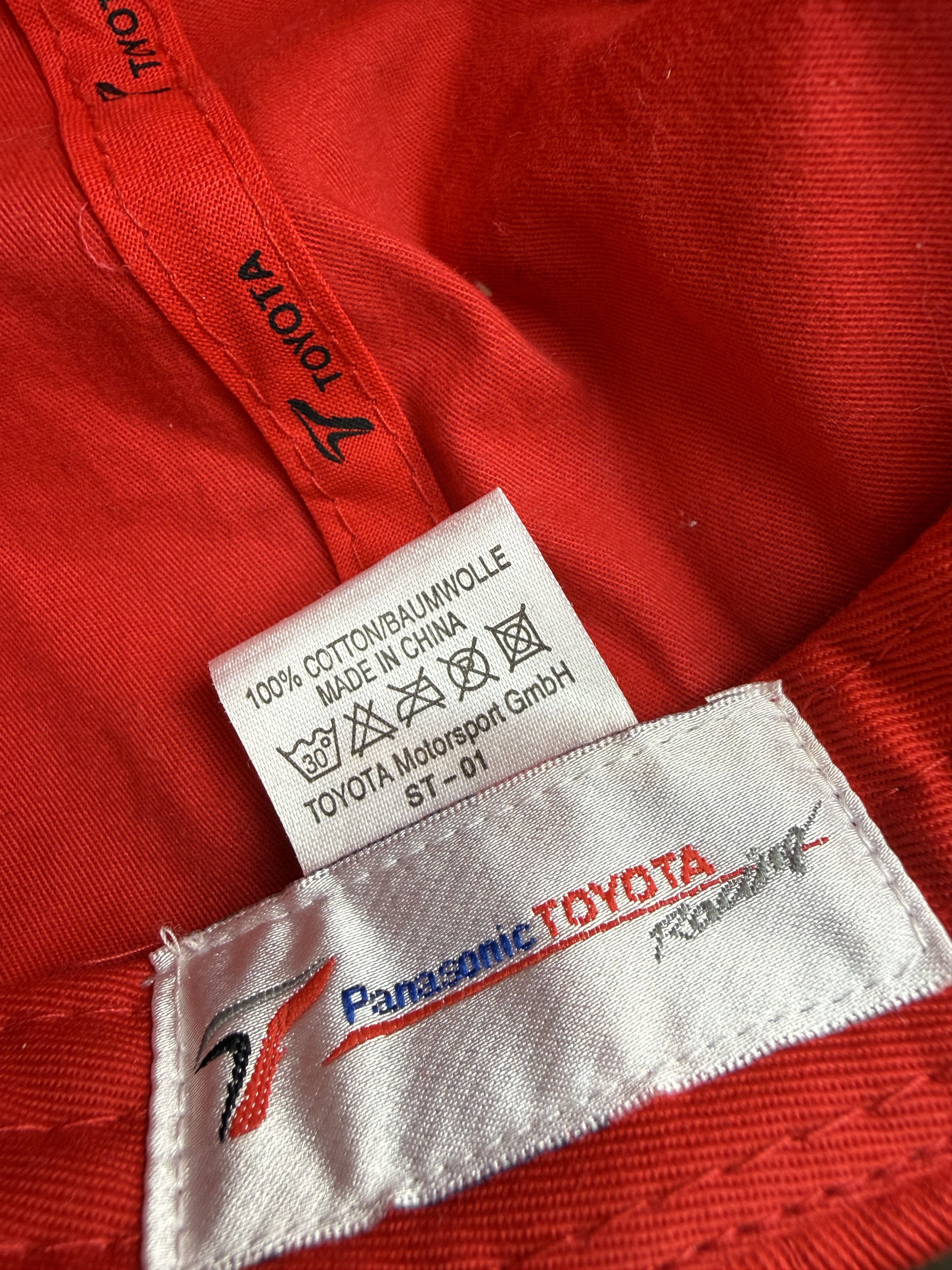 Formula 1 Panasonic Toyota Racing F1 Formula Uno Cap Hat Red Big Logo Size ONE SIZE - 9 Thumbnail
