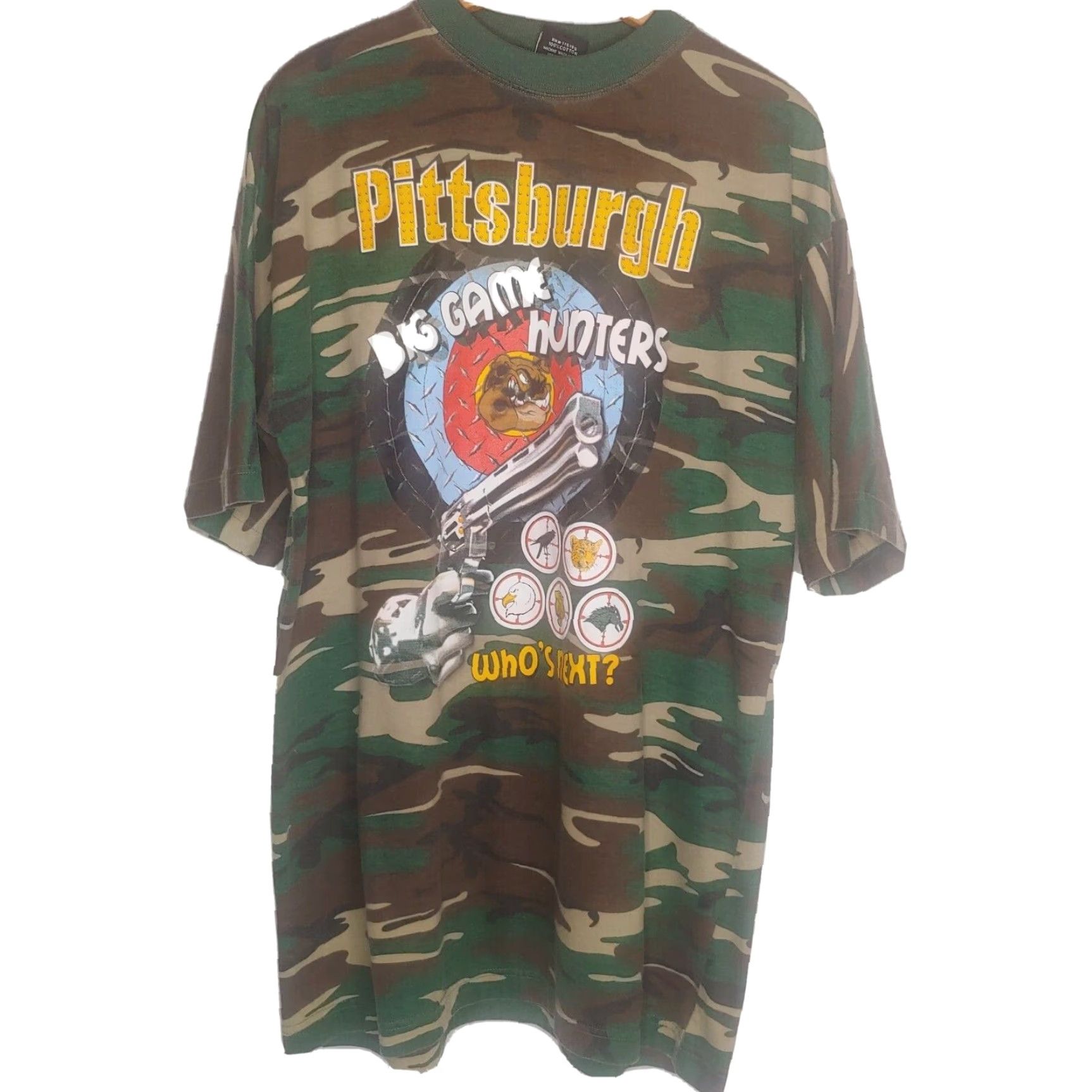 NEXT PITTSBURGH STEELERS Big Game Hunters Camo Ringer Shirt 2X Mens Size US XXL / EU 58 / 5 - 2 Thumbnail