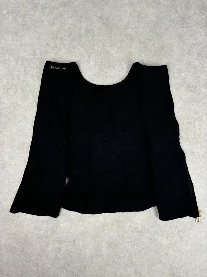 Balmain 2015 Balmain H&M Black Gold-Stud Tank Top Size S / US 4 / IT 40 - 8 Thumbnail