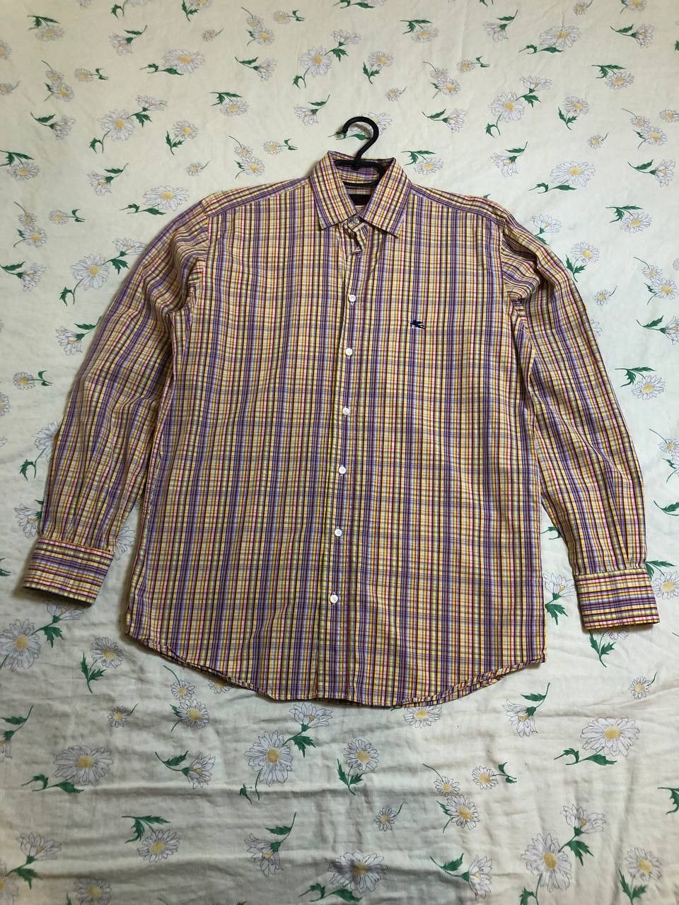 Etro Men's Etro Milano Multicolor Textured Stripe Shirt Size US L / EU 52-54 / 3 - 1 Thumbnail