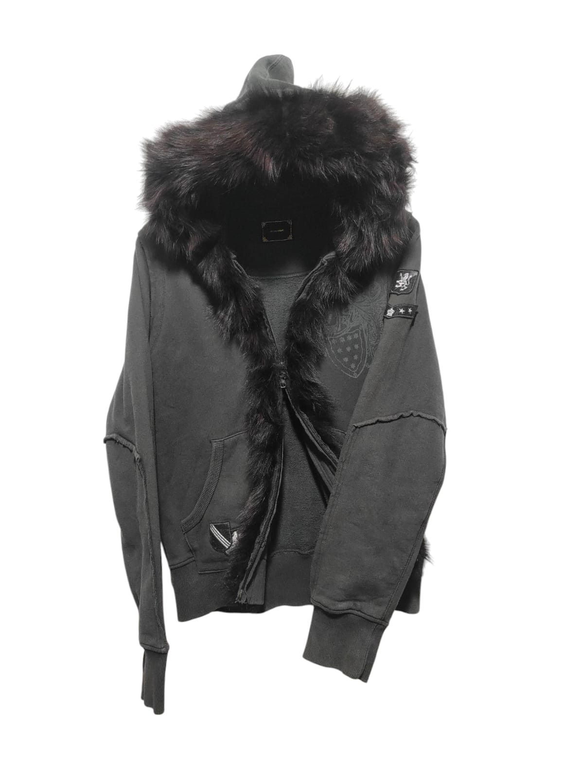 Hysteric Glamour × If Six Was Nine × Le Grande Bleu (L.G.B.) ❌SOLD❌291295=Homme Zip Fur Hoodie IfSixWasNine LGB style Size US M / EU 48-50 / 2 - 2 Thumbnail