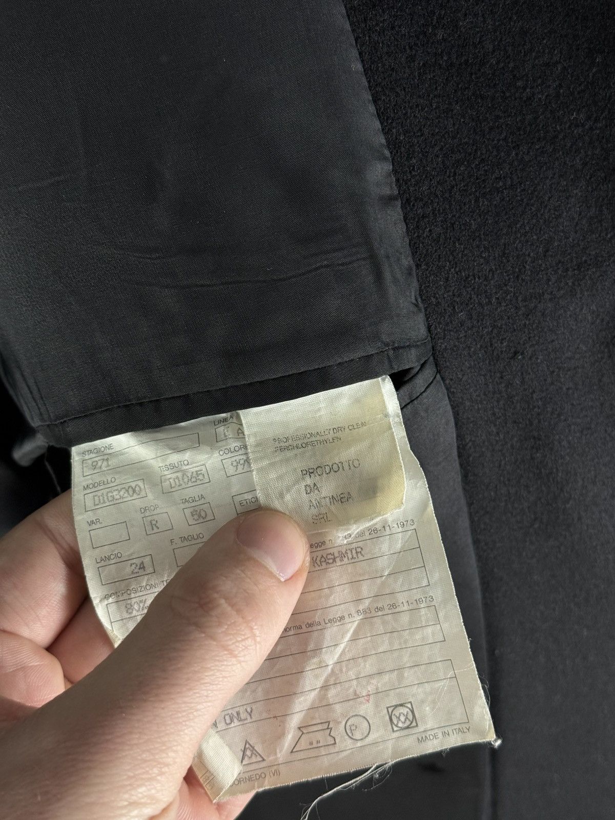 Emporio Armani 90s Vintage Mens EMPORIO ARMANI Black Coat Blazer Wool Italy Size US M / EU 48-50 / 2 - 14 Thumbnail