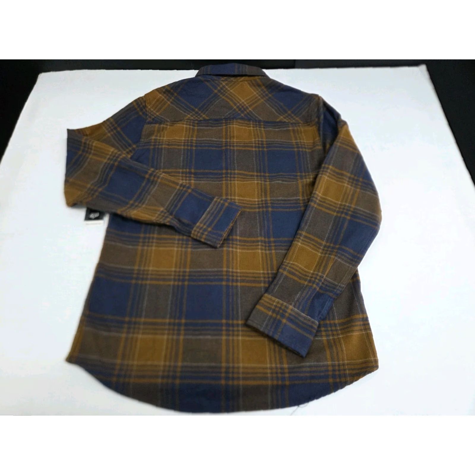Fox Racing Fox Racing Mens Long Sleeve Button-Up Flannel Shirt Brown/Blue Plaid S Size US S / EU 44-46 / 1 - 4 Thumbnail