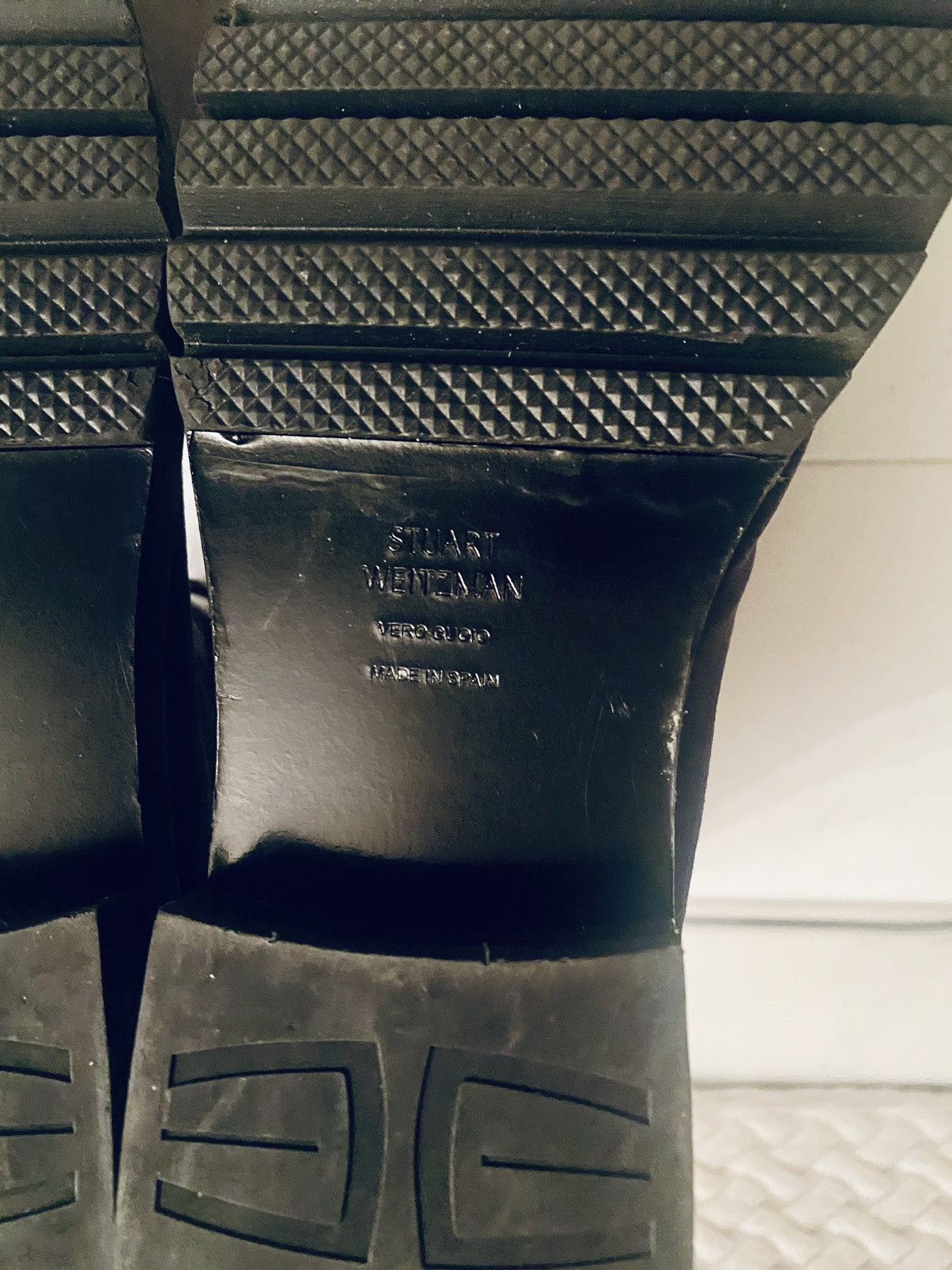 Stuart Weitzman Stuart Weitzman Metermaid Deep Purple Velvet Combat Boot 5.5 Size US 5.5 / IT 35.5 - 14 Thumbnail