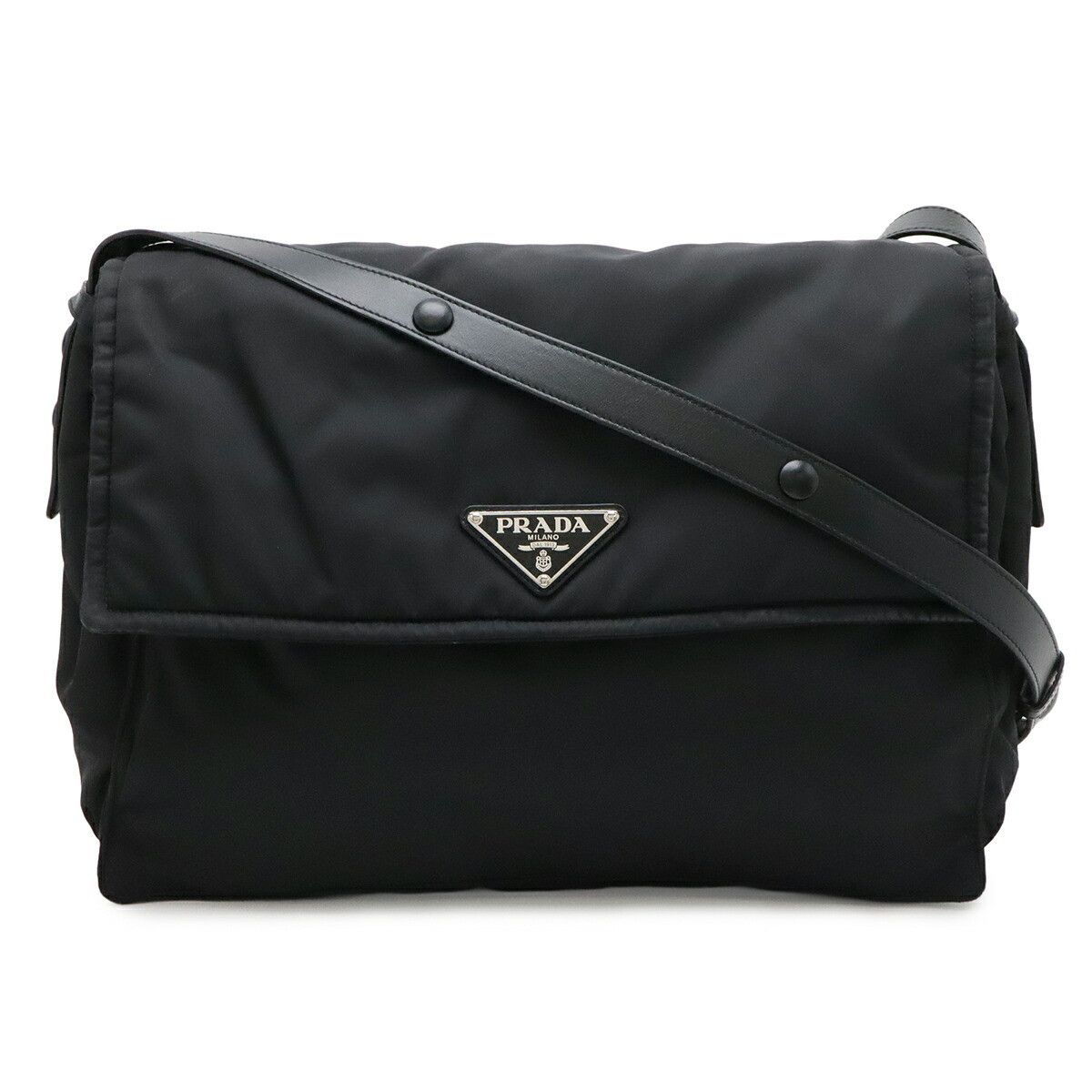 Prada Prada Prada Re-Nylon Leather Shoulder Bag Textile Crossbody Bag 1BD256 DUTY FREE for USA Size ONE SIZE - 1 Thumbnail