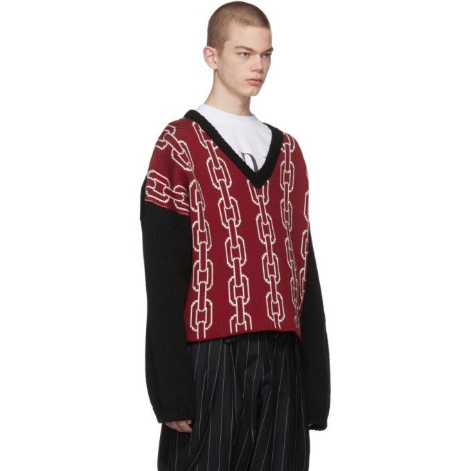 Enfants Riches Deprimes Enfants Riches Déprimés x Loro Piana Chain Link V-Neck Size US XL / EU 56 / 4 - 8 Thumbnail
