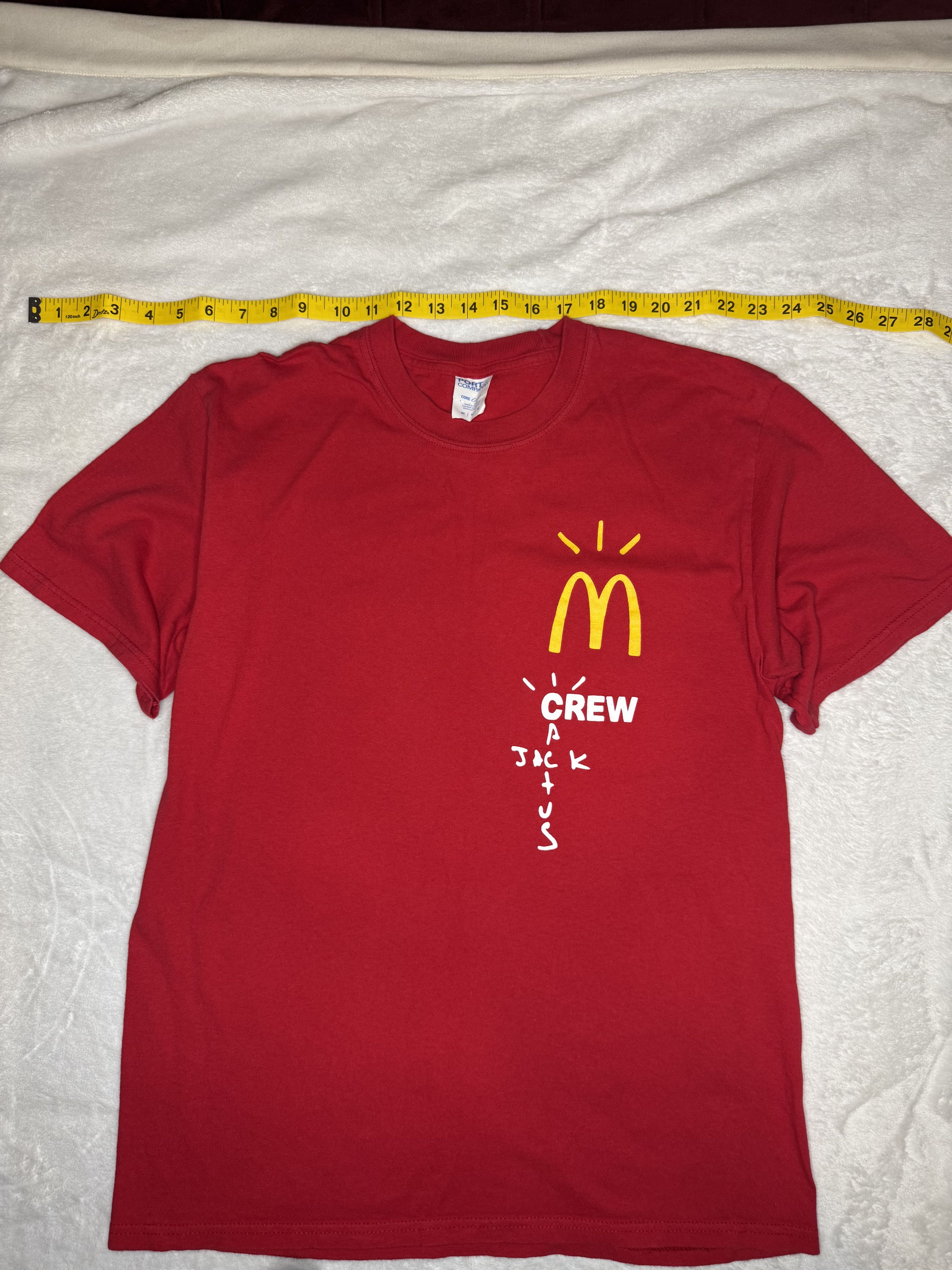 Travis Scott Size Medium- Travis Scott x Mcdonalds Crew T-shirt Size US M / EU 48-50 / 2 - 7 Thumbnail