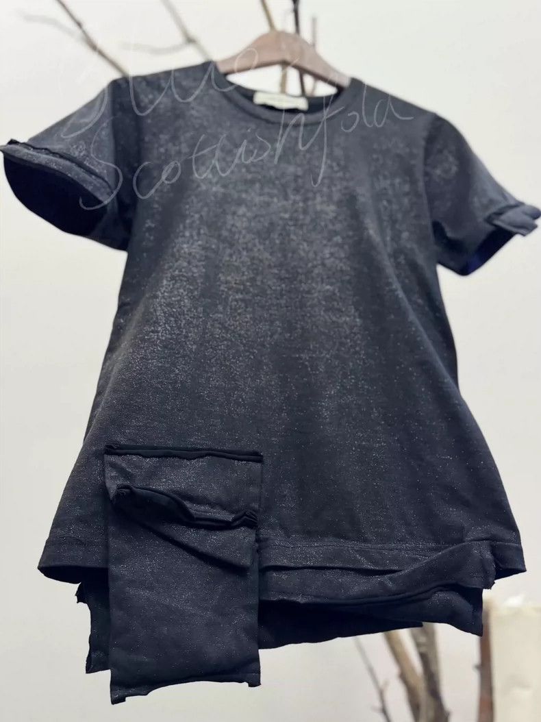 Comme des Garcons Comme Des Garcons Fine sparkle fabric dark black top Size M / US 6-8 / IT 42-44 - 4 Thumbnail