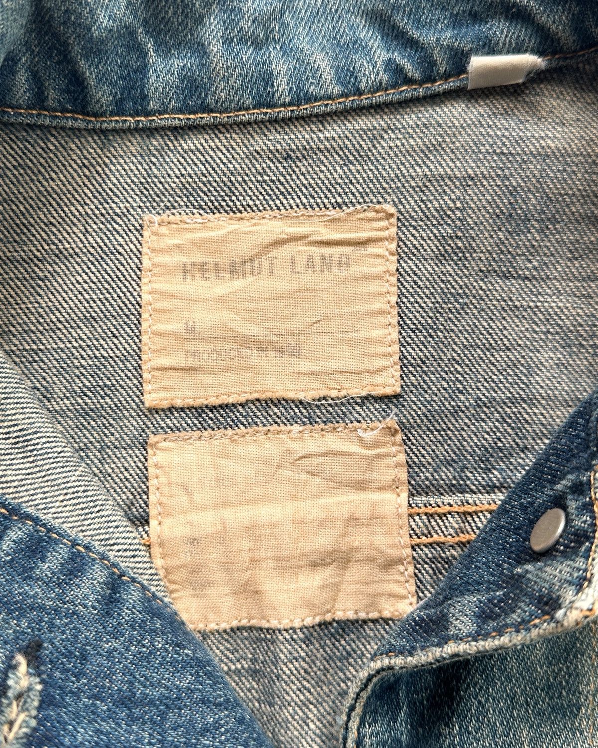 Helmut Lang 1999 Helmut Lang Faded Blue Denim Jacket Size XS / US 0-2 / IT 36-38 - 10 Thumbnail