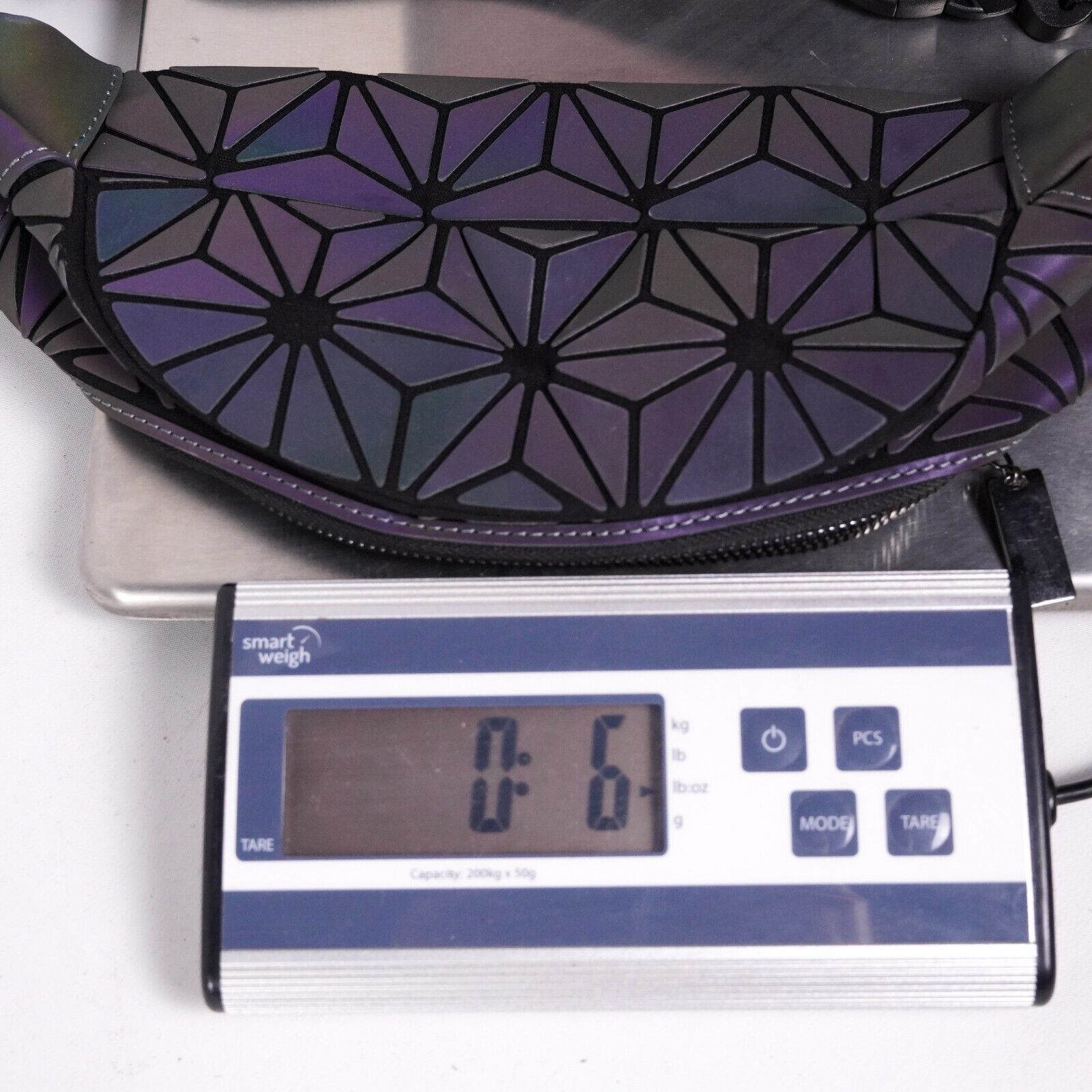 Other Iridescent Geometric Holo Luminous Fanny Pack Waist Bag Size ONE SIZE - 6 Thumbnail