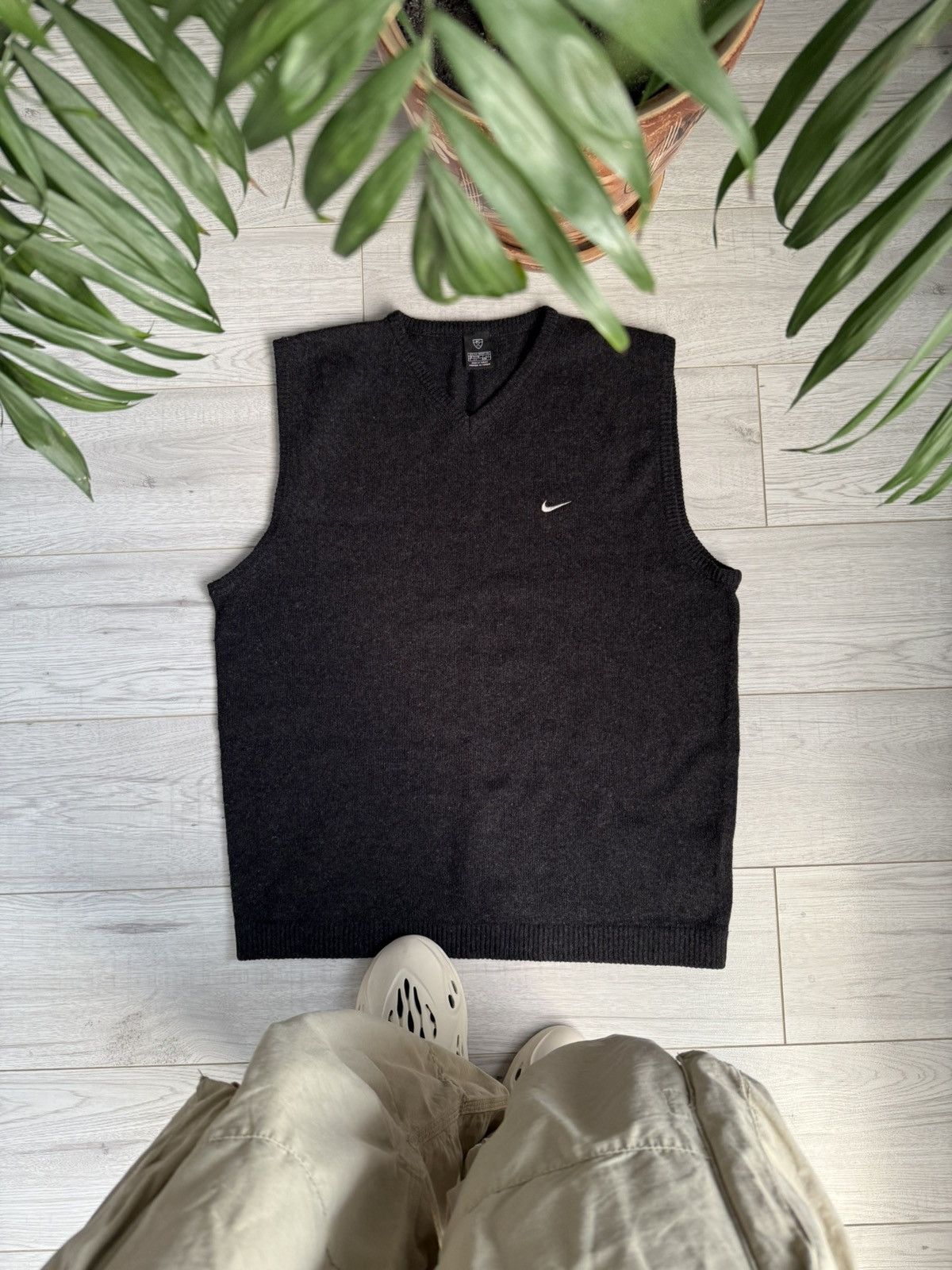 Nike × Vintage Vintage Nike golf wool vest Size 46R - 1 Thumbnail