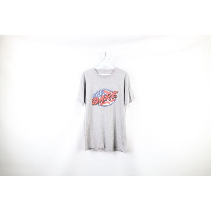 Spell Vtg 90s Streetwear Mens S Spell Out DARE Drug Abuse Resistance