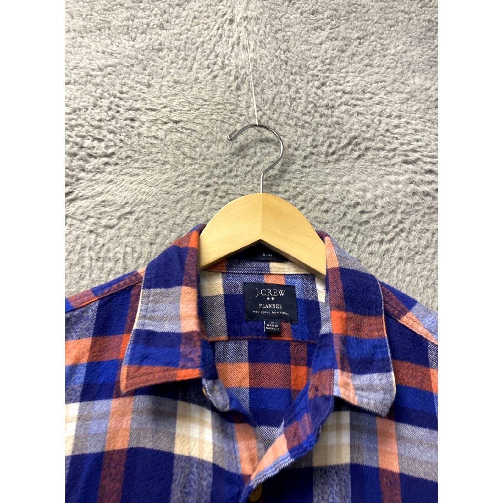 J.Crew J. Crew Button-Up Shirt Men M Multicolor Plaid Flannel Cotton Long Sleeve Button-Up Modern Casual Shirt Mens M Blue Coral Check Size US M / EU 48-50 / 2 - 5 Thumbnail