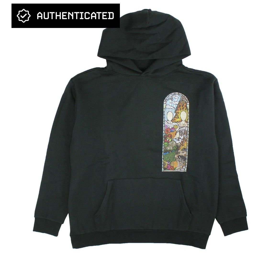 image of Who Decides War Wdw Stained Glass Hoodie in Black, Men's (Size Medium)