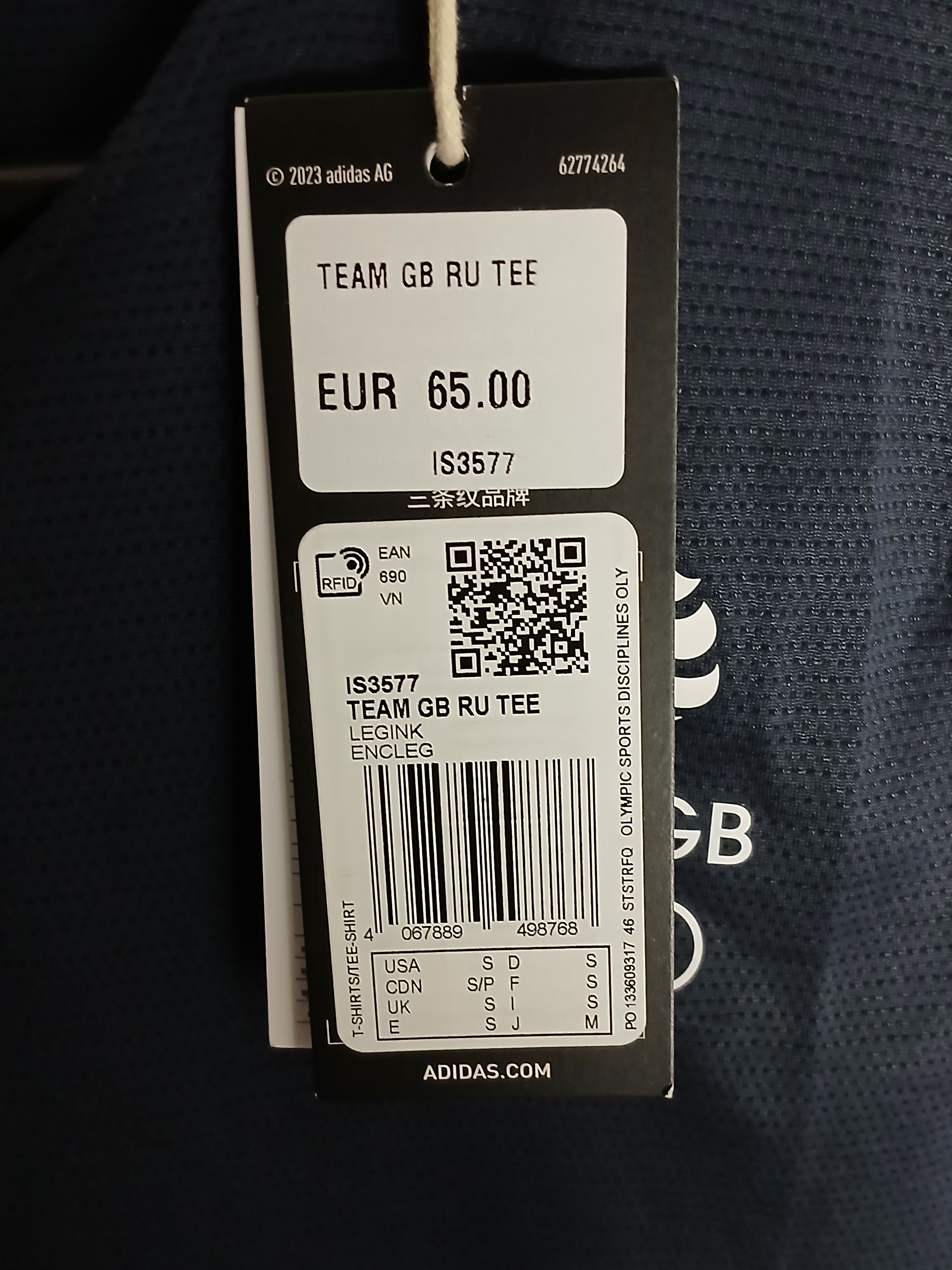Adidas × USA Olympics New Adidas Great Britain Olympic Team T-Shirt Size US S / EU 44-46 / 1 - 11 Thumbnail