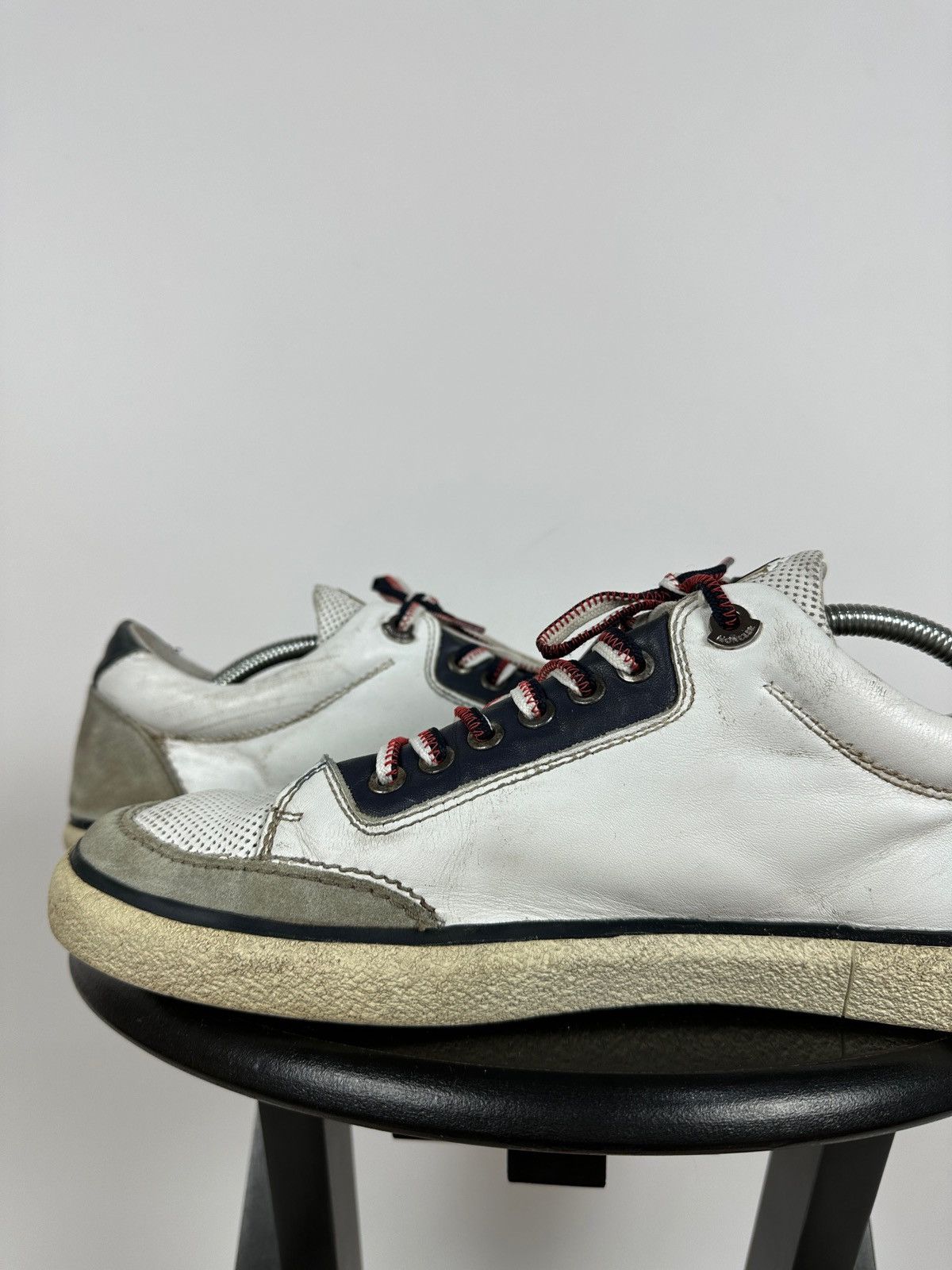 Moncler Moncler Academie Scarpa Leather Low Top Sneakers Size US 11 / EU 44 - 19 Thumbnail