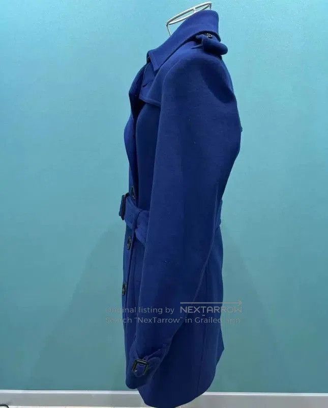 Burberry Burberry Blue Wool Winter Coat for Women. Size M / US 6-8 / IT 42-44 - 2 Thumbnail
