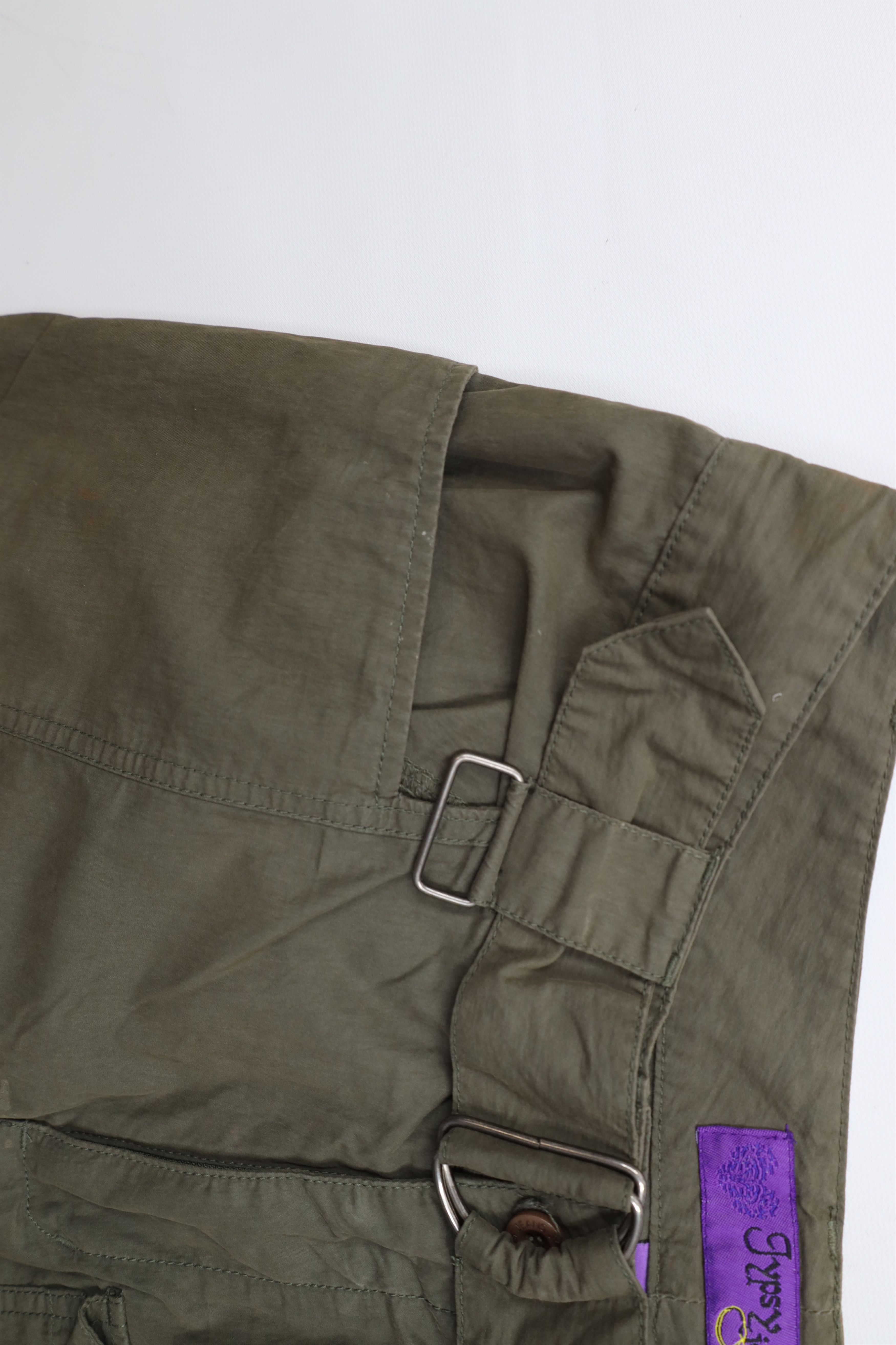 Vintage Vintage 90s Y2K Streetwear Goth Baggy Chain Cargo Pants Size 36" / US 14 / IT 50 - 10 Thumbnail