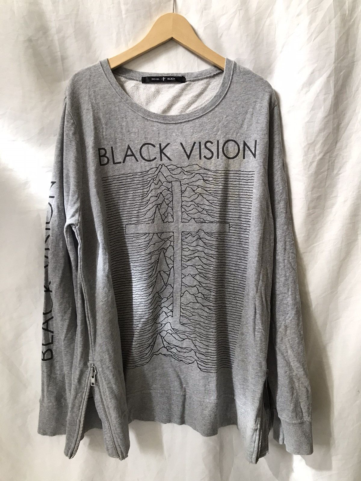 NO ID Japan No-id Cross Sweatshirt Rick owens style Size US L / EU 52-54 / 3 - 1 Thumbnail