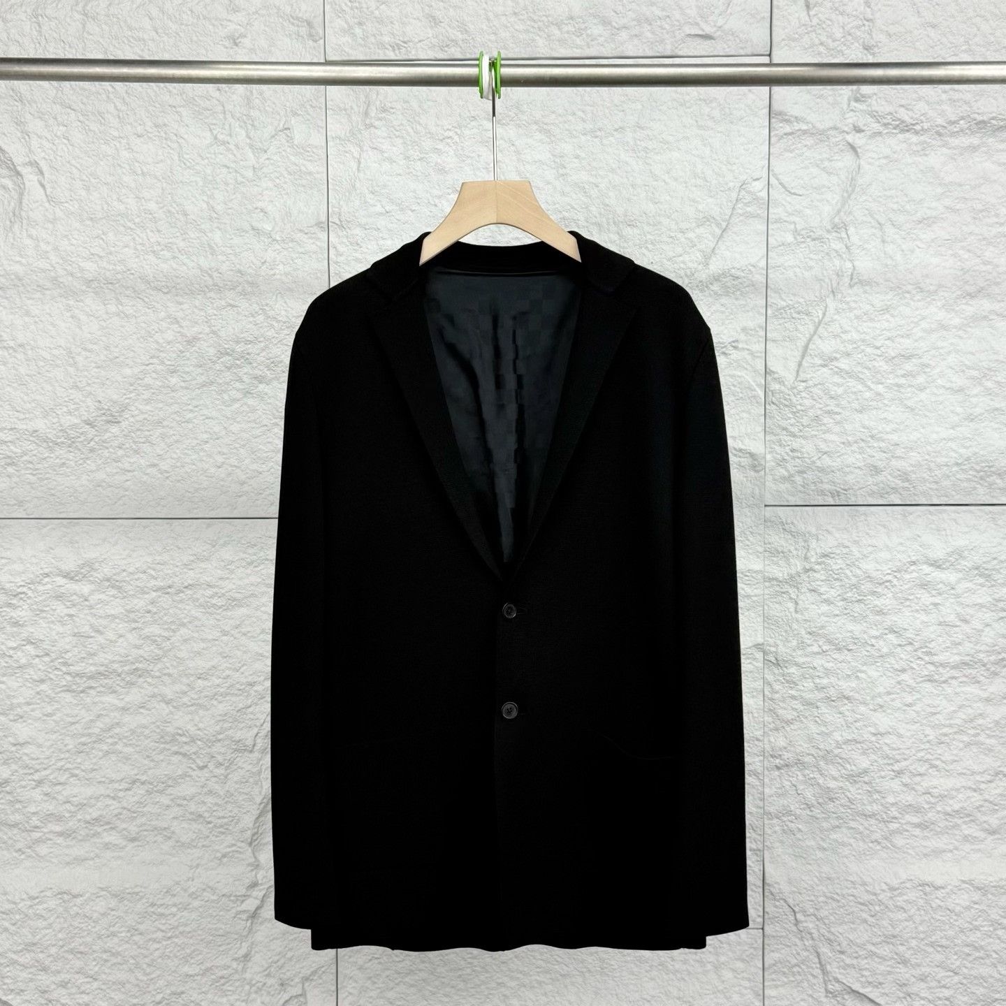 Louis Vuitton Louis Vuitton Black Knitted Single-Breasted Coat Size US M / EU 48-50 / 2 - 1 Thumbnail