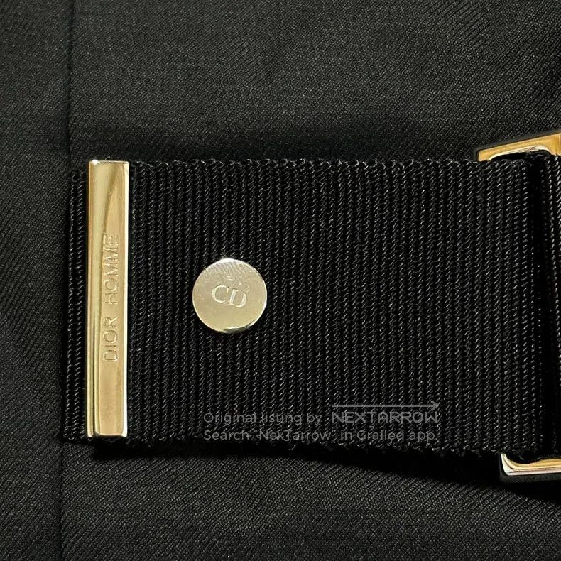 Dior Dior Strap belt black suit Size 44R - 2 Thumbnail