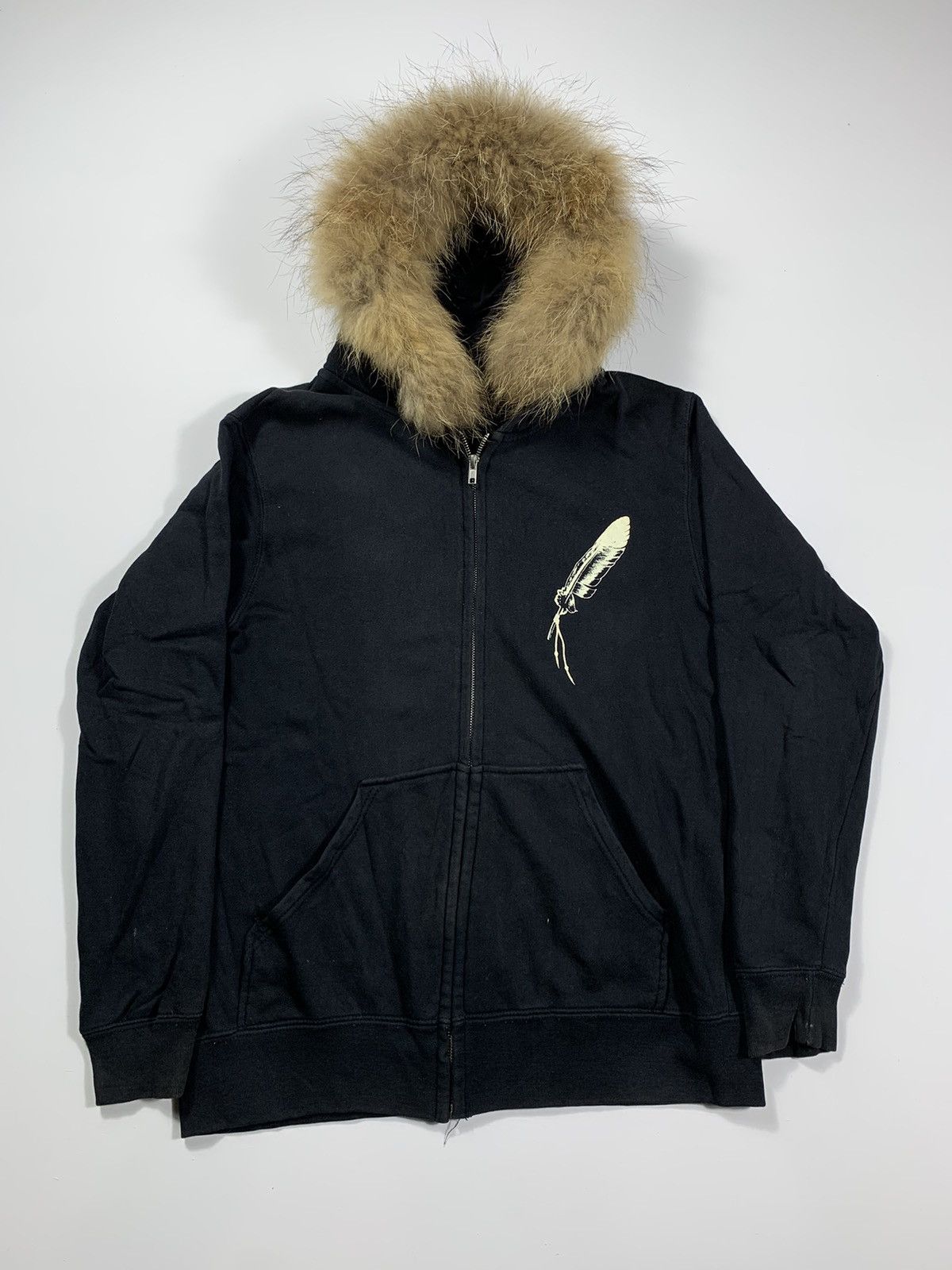 Hysteric Glamour × If Six Was Nine × Japanese Brand Japanese Acoustic Faux Fur Zip Hoodie Jacket Size US M / EU 48-50 / 2 - 1 Thumbnail