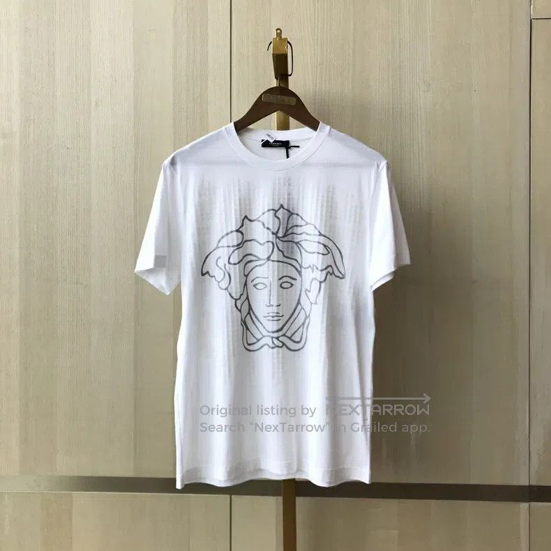Versace Versace White Medusa silver head short sleeves Size US M / EU 48-50 / 2 - 1 Thumbnail