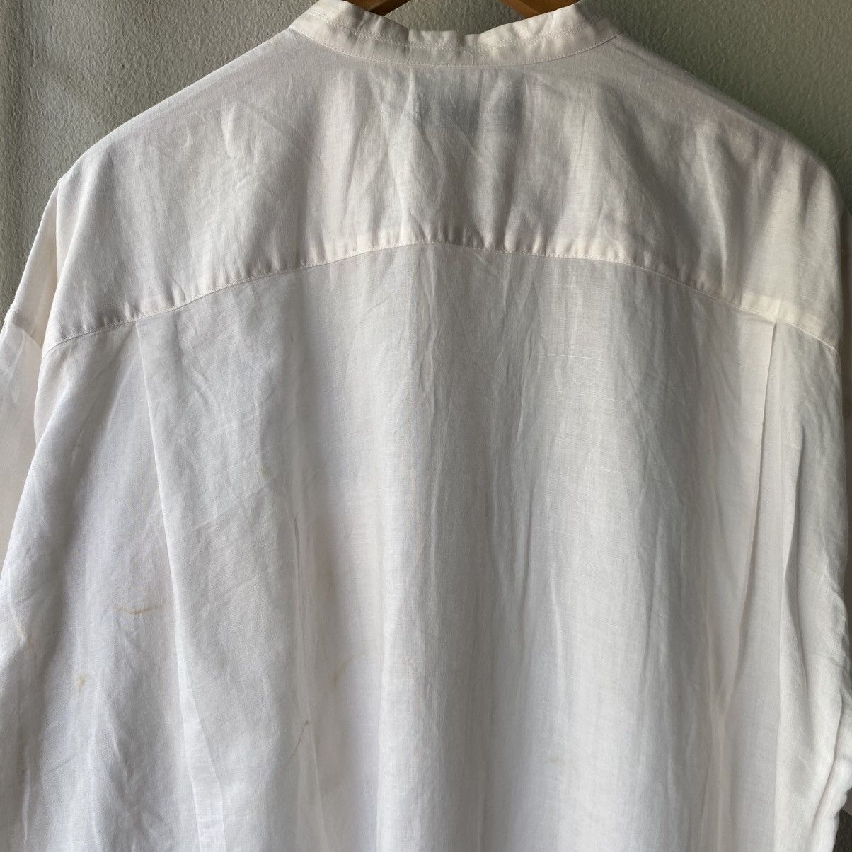 Issey Miyake Issey Miyake mandarin white shirt Size US XL / EU 56 / 4 - 7 Thumbnail