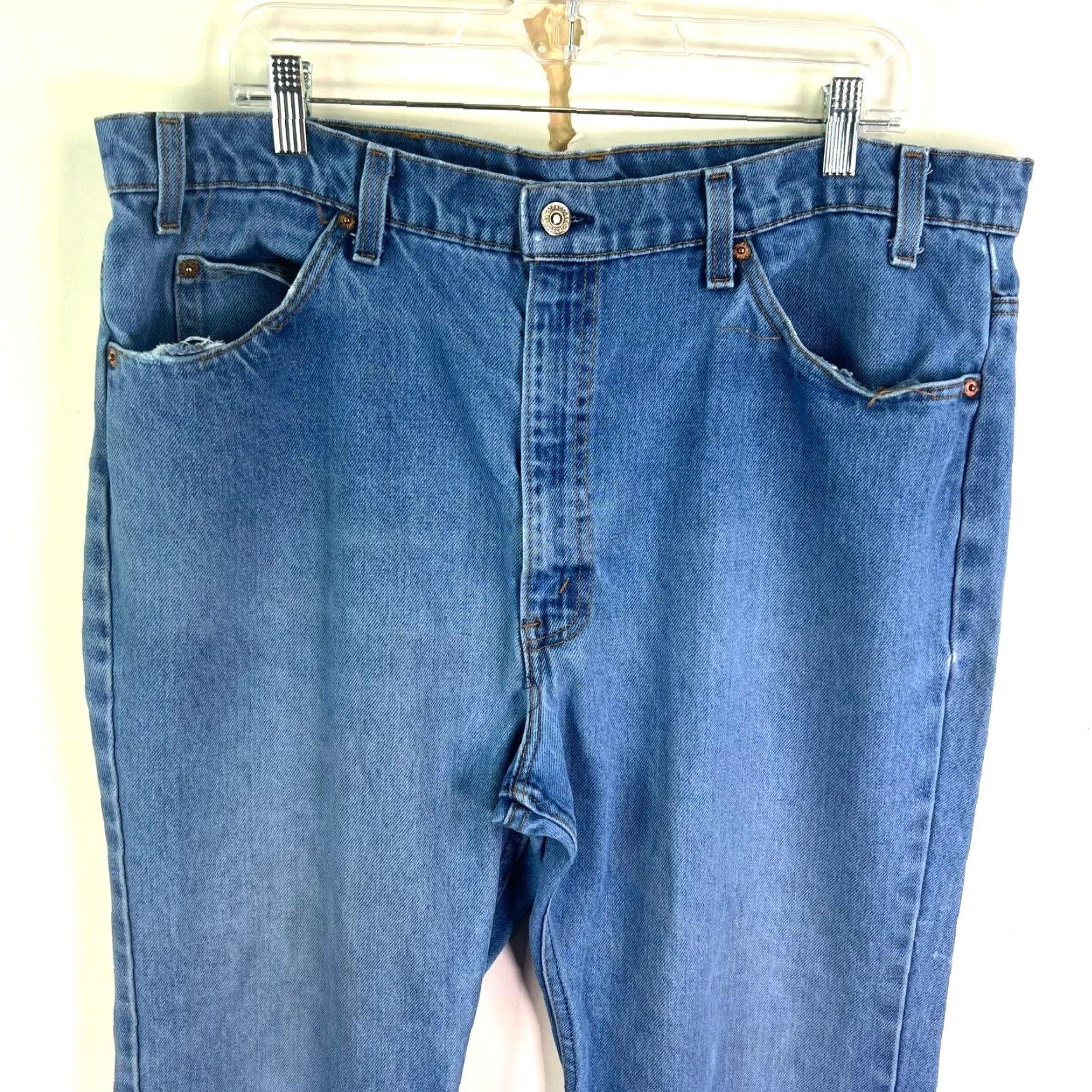 Levi's VINTAGE Levi's 80s Straight Leg Denim Jeans Size 38x29 Blue Mens Size US 38 / EU 54 - 2 Thumbnail