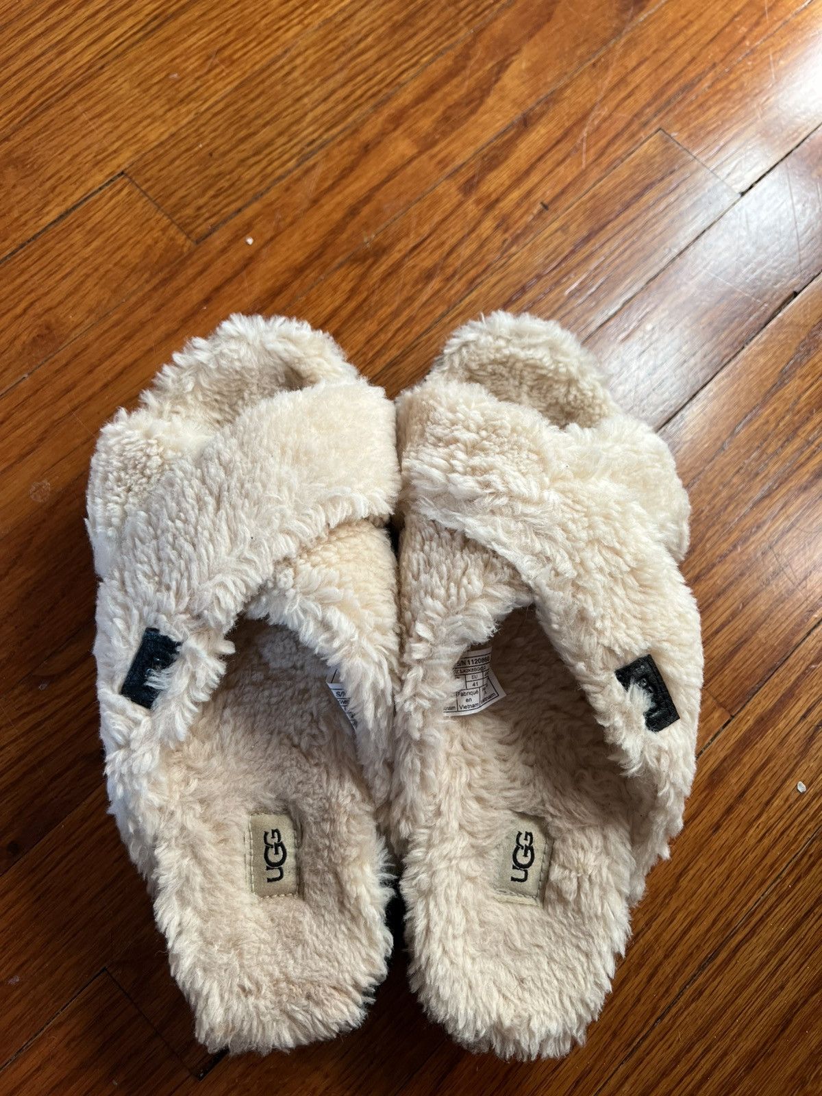Ugg Ugh fleece lined platform slides Size US 10 / IT 40 - 2 Thumbnail