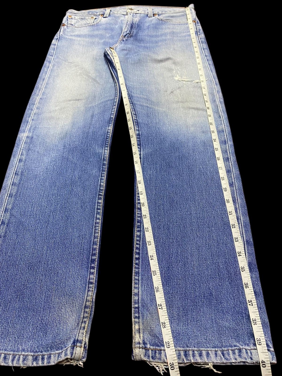 Levi's Vintage Clothing Vintage Levis 505 Y2K Faded Wash Distressed Style Loose Jean Size US 33 - 15 Thumbnail