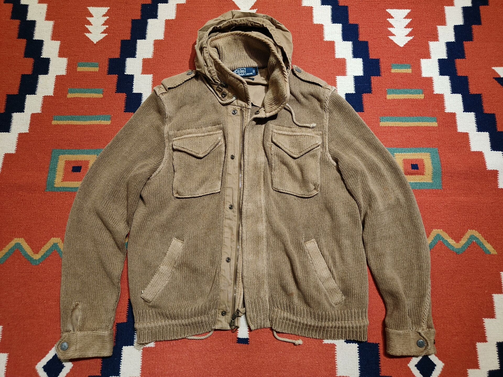 RRL Ralph Lauren Heavyweight Knit Jacket by Ralph Lauren Size US L / EU 52-54 / 3 - 1 Thumbnail