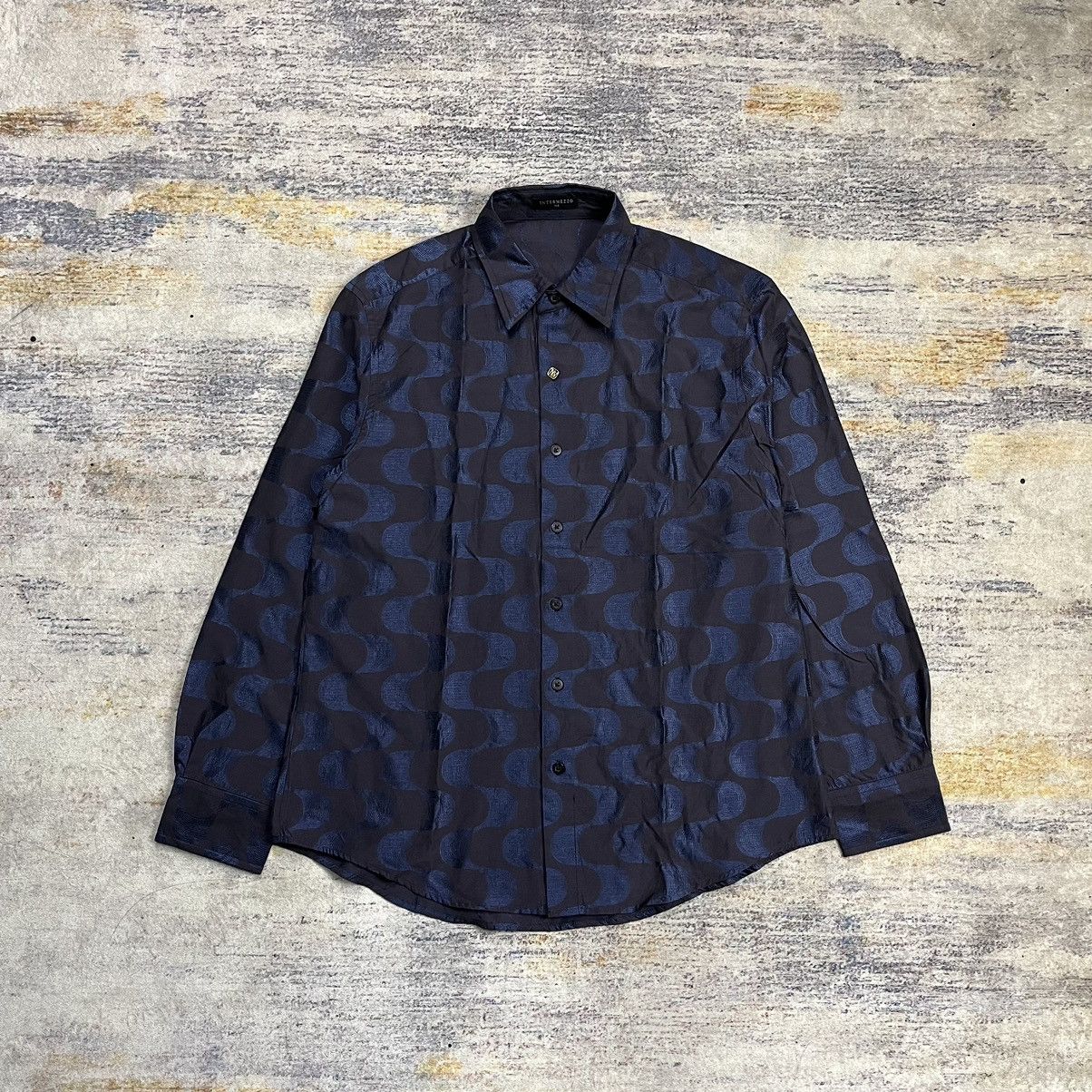 Issey Miyake Vintage 90s Intermezzo button up jacquard shirt Size US M / EU 48-50 / 2 - 1 Thumbnail