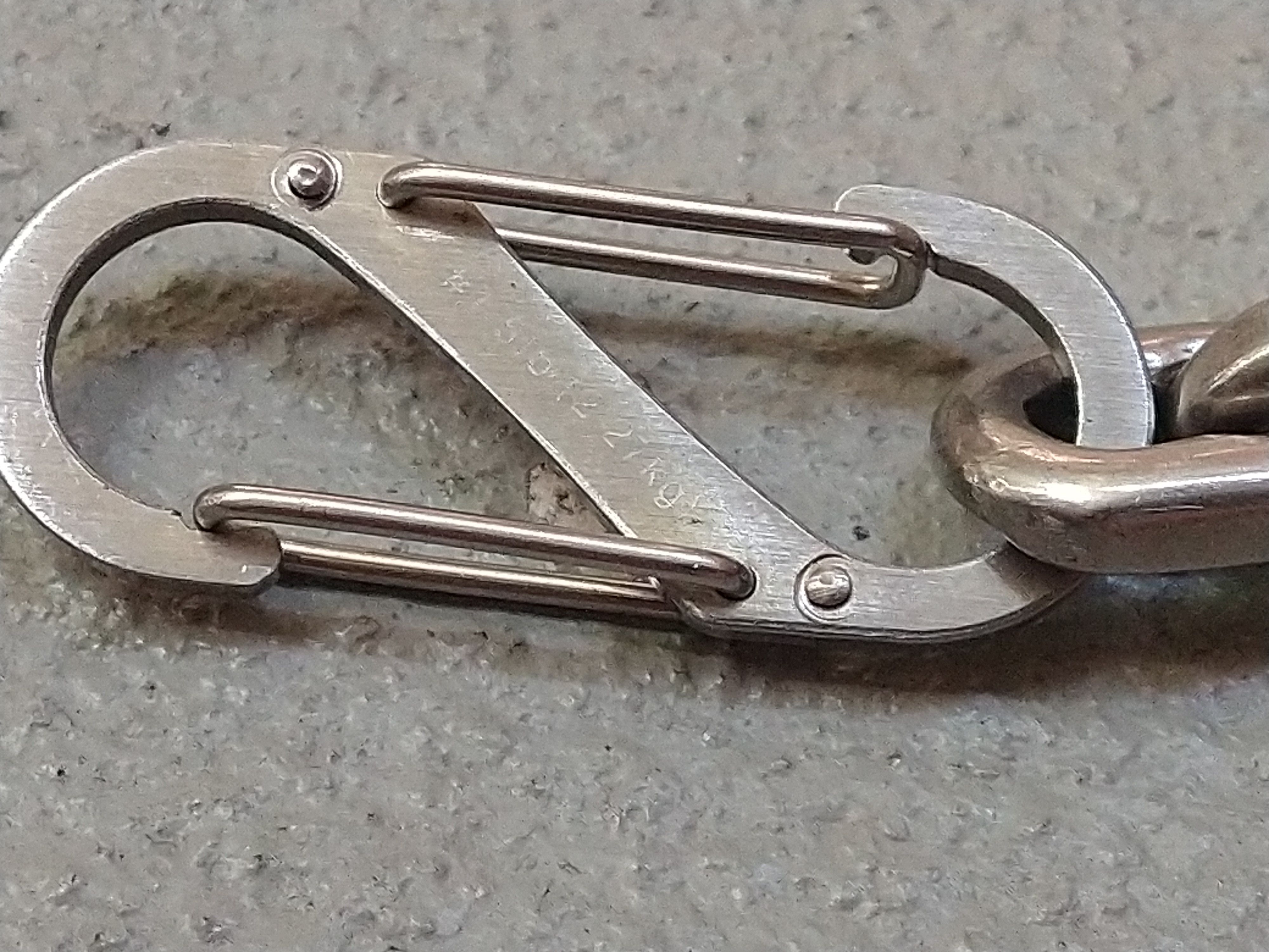 Jewelry Stainless Steel Bracelet 8" Carabiner Techwear Size ONE SIZE - 7 Thumbnail